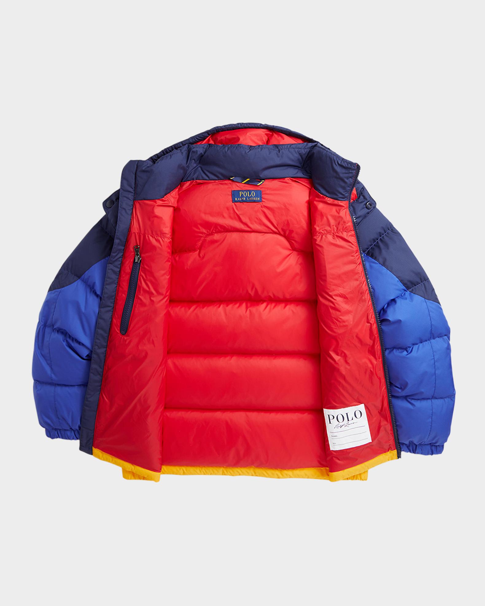 Boy's Recycled Nylon Colorblock Puffer Jacket | Neiman Marcus