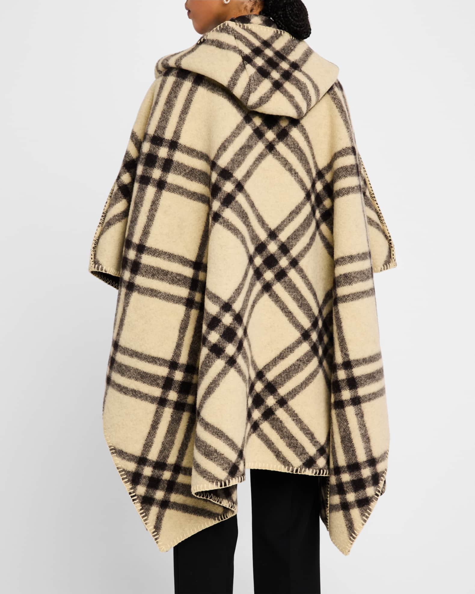 Burberry check cape cheap