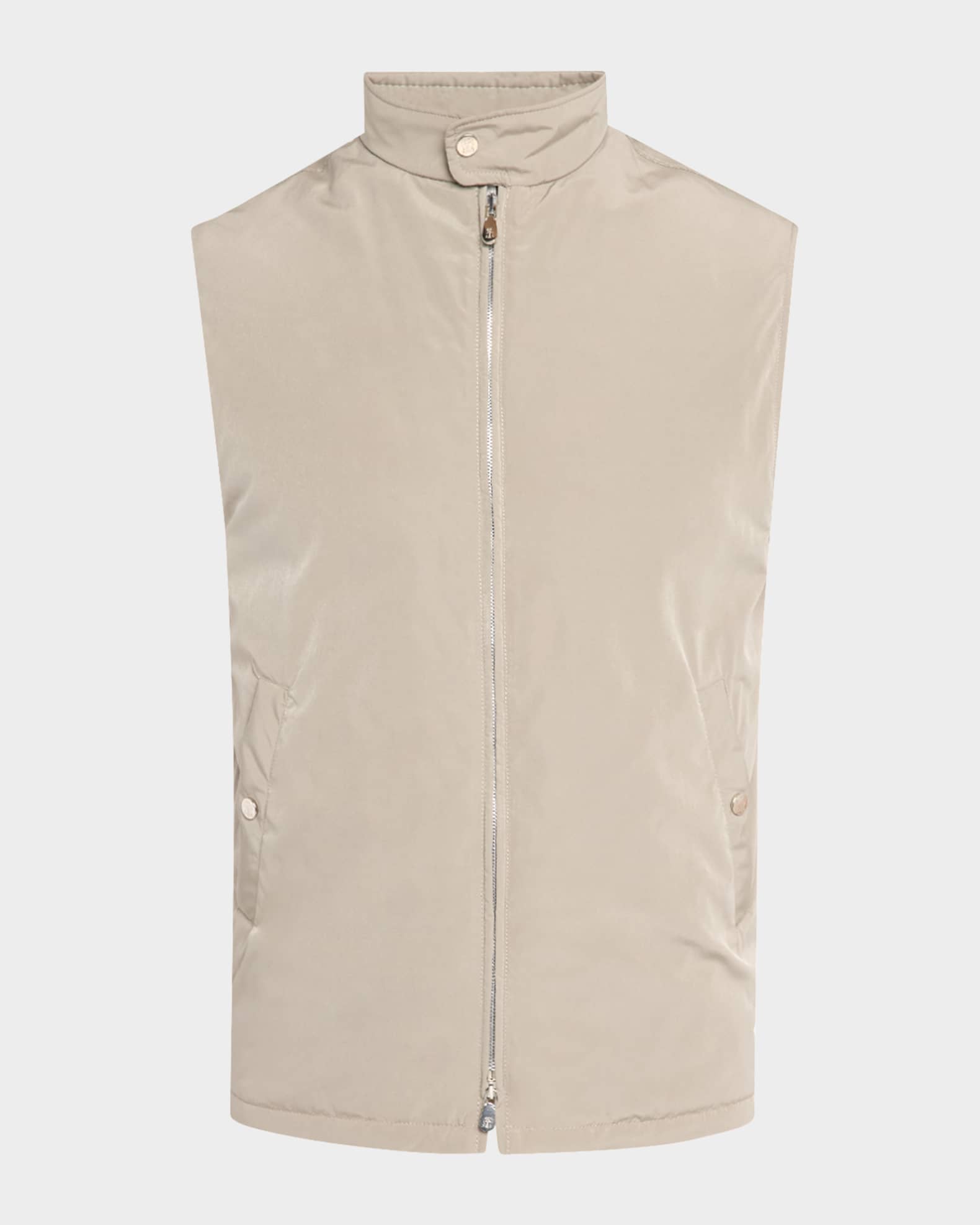 Men's Water-Resistant Microfiber Full-Zip Vest 0
