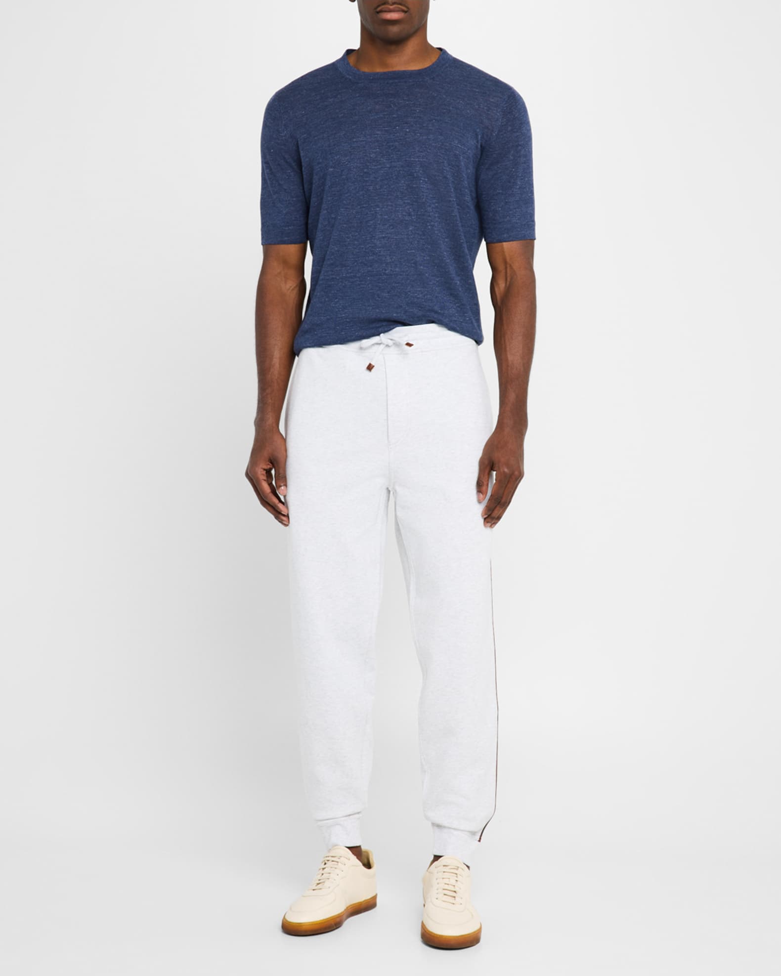 Tシャツ・カットソー Brunello Cucinelli Pocket Detail Cropped T-Shirt With Brunello Cucinelli Cotton Monili-Detail Pocket T-Shirt