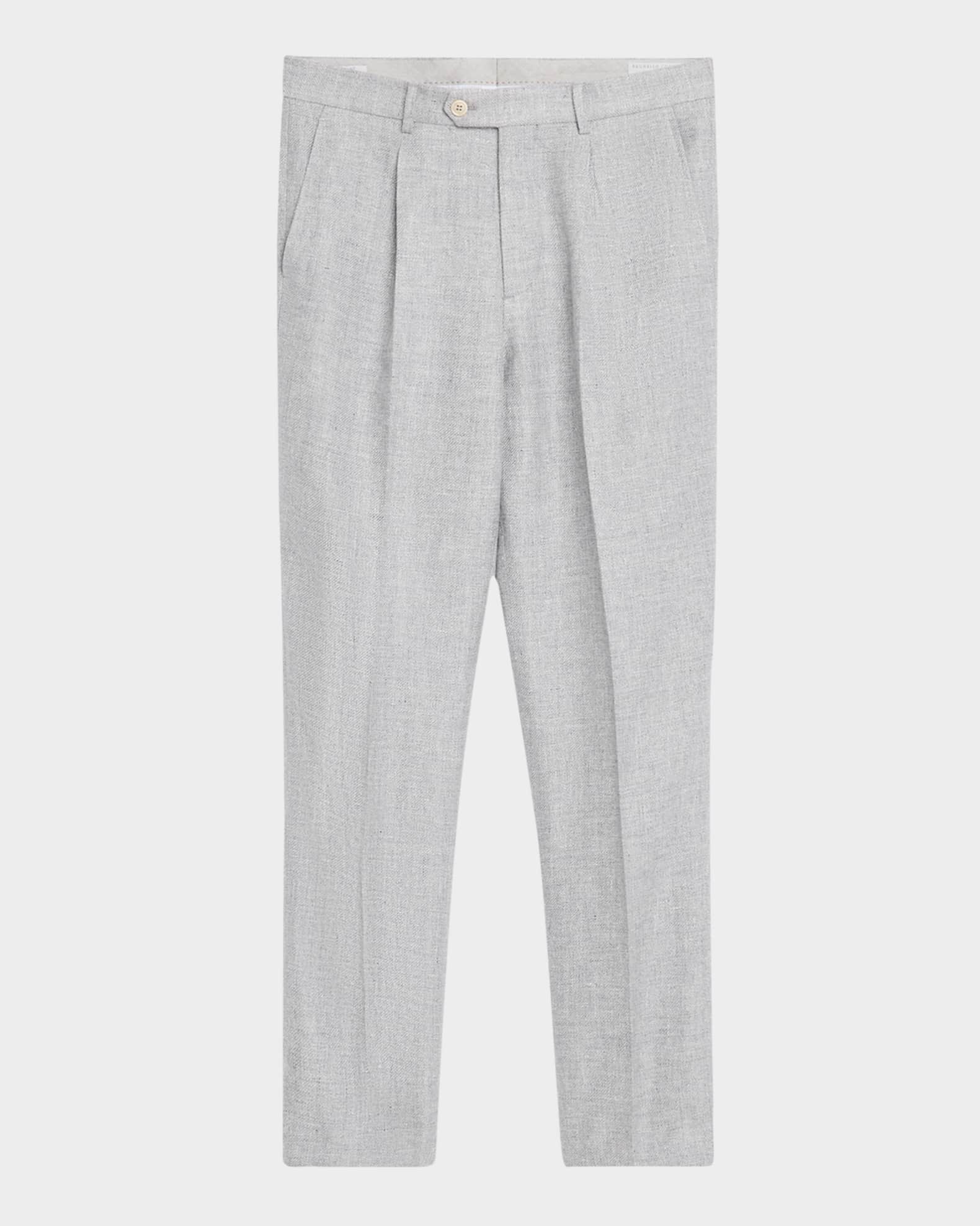 パンツ BRUNELLO CUCINELLI FW25 Pleat pants (MB141P9022 C5785) Brunello Cucinelli - Black Pleated Pull-On Ankle Pant