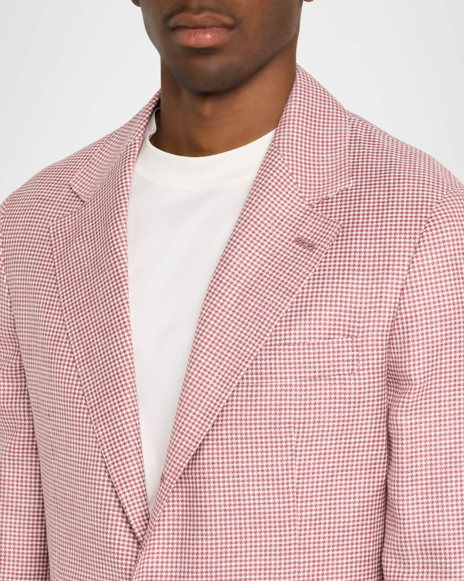 ジャケット BRUNELLO CUCINELLI Monile houndstooth blazer Houndstooth deconstructed blazer for Man in Red | Brunello
