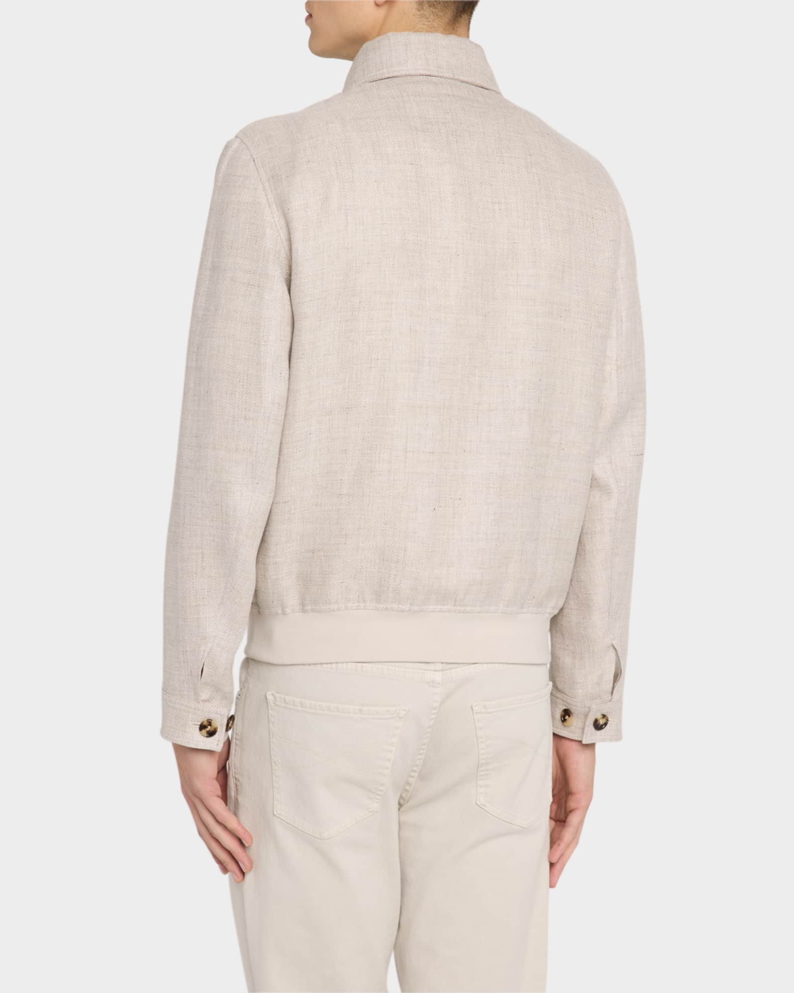 BRUNELLO CUCINELLI M-65ミリタリージャケット リネン 50 6893100000002017-1.jpg