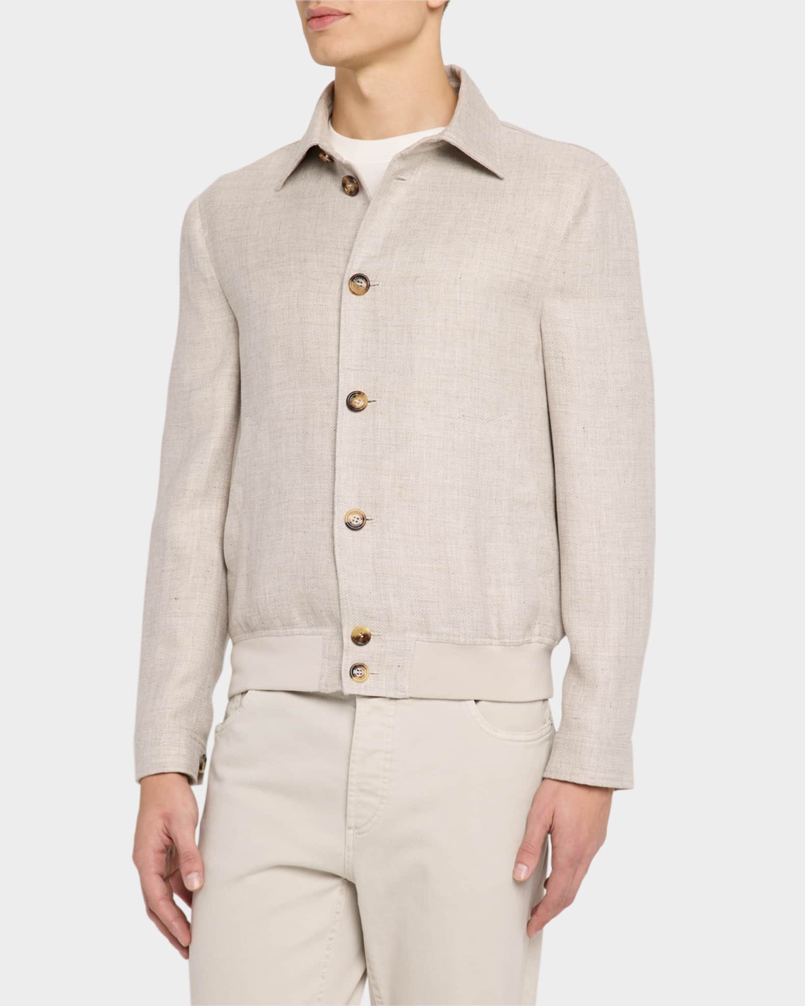 ジャケット BRUNELLO CUCINELLI JACKET (MH1267332 C9002) Brunello Cucinelli - Reversible Leather & Shearling Jacket