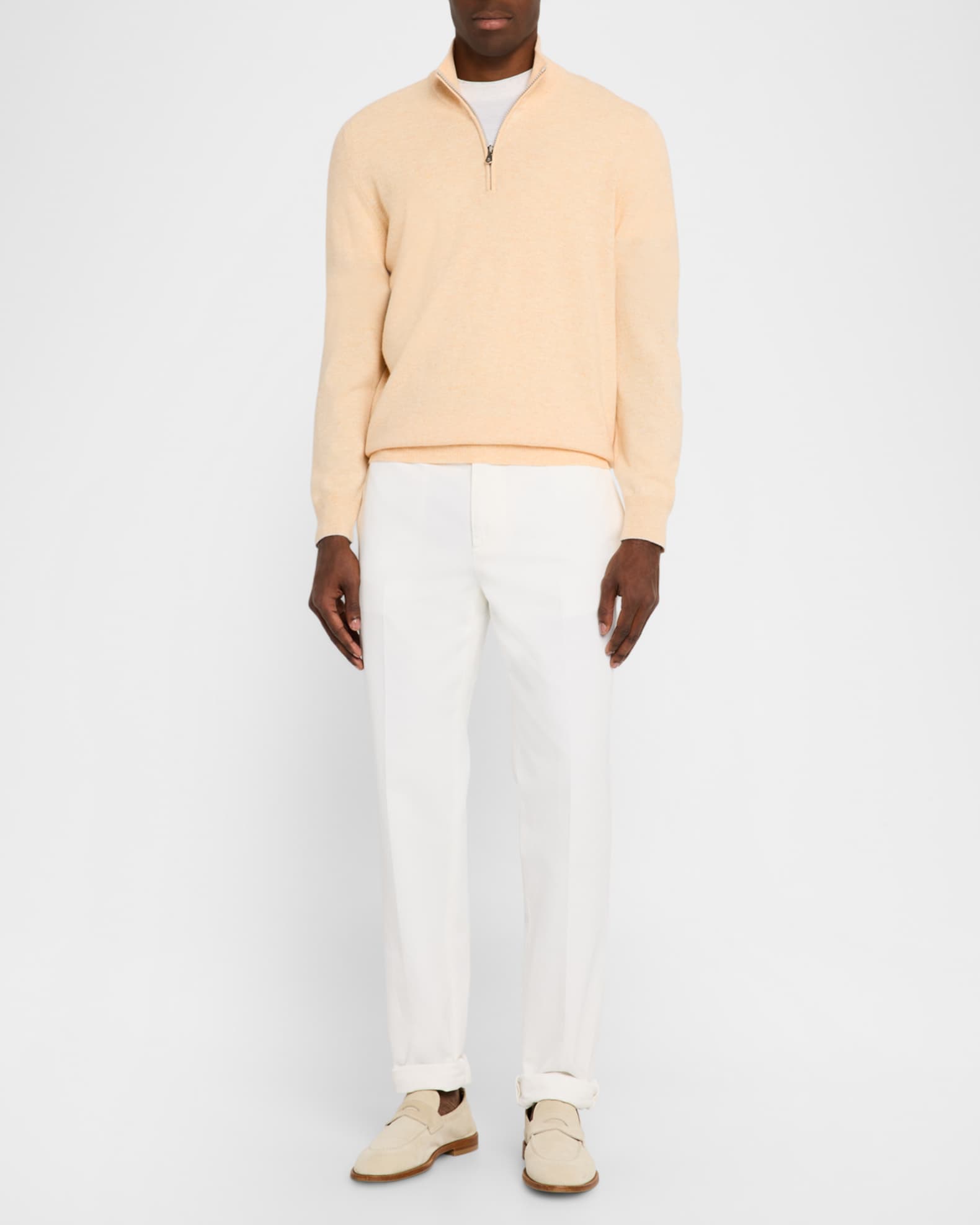 Men's Cashmere Half-Zip Sweater 1