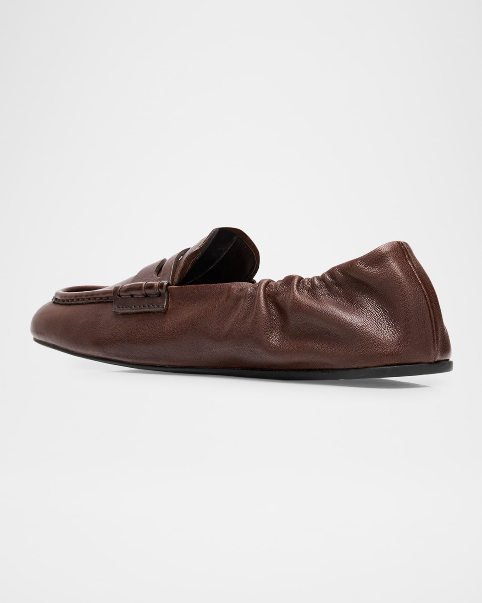 Miu Miu Aviator Leather Penny Loafers | Neiman Marcus