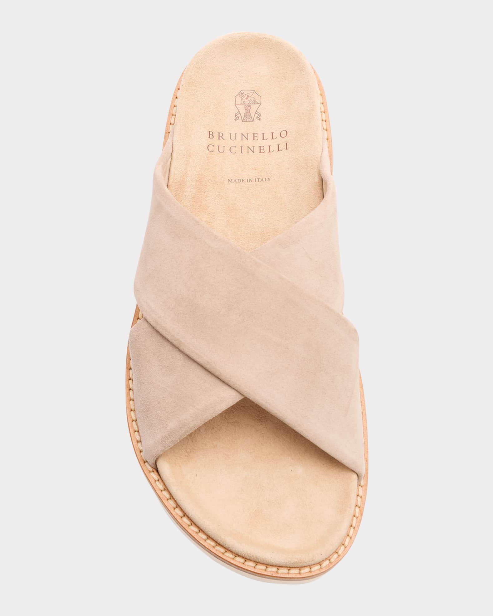 サンダル BRUNELLO CUCINELLI 25SS PAIR OFF THREESTRAP SANDALS FLIPFLOP Brunello Cucinelli Grosgrain Flip Flops | Blue | FARFETCH