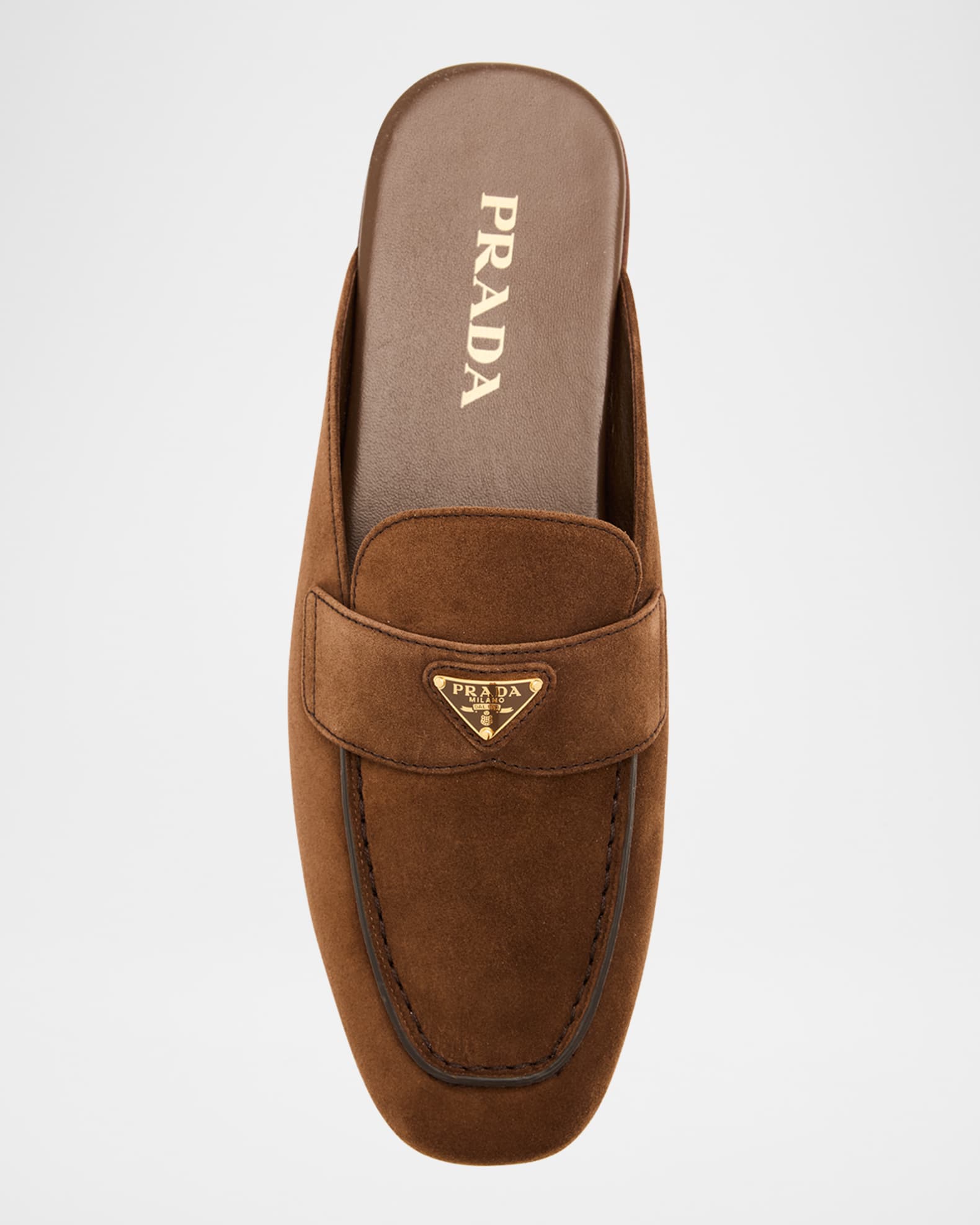 PRADA♡ Collapse Re-Nylon and suede mules Prada Collapse Nylon and Suede Open-Back Sneakers | Neiman