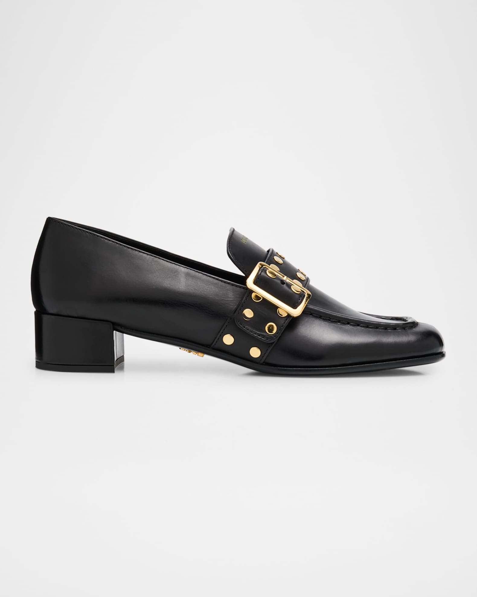 Studded Spazzolato Fume Modellerie Loafers 0