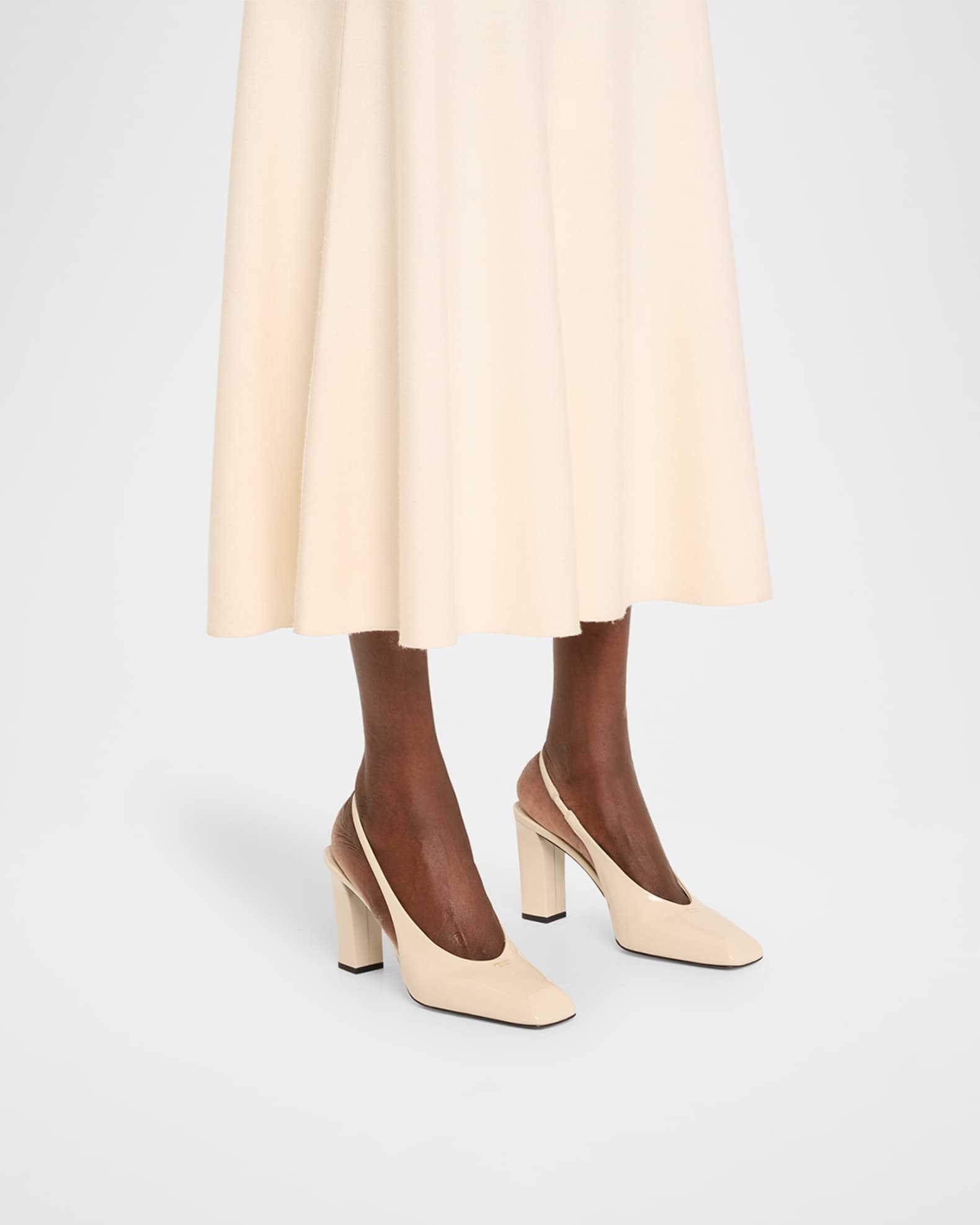 Modellerie Vernice Patent Leather Slingback Pumps 1