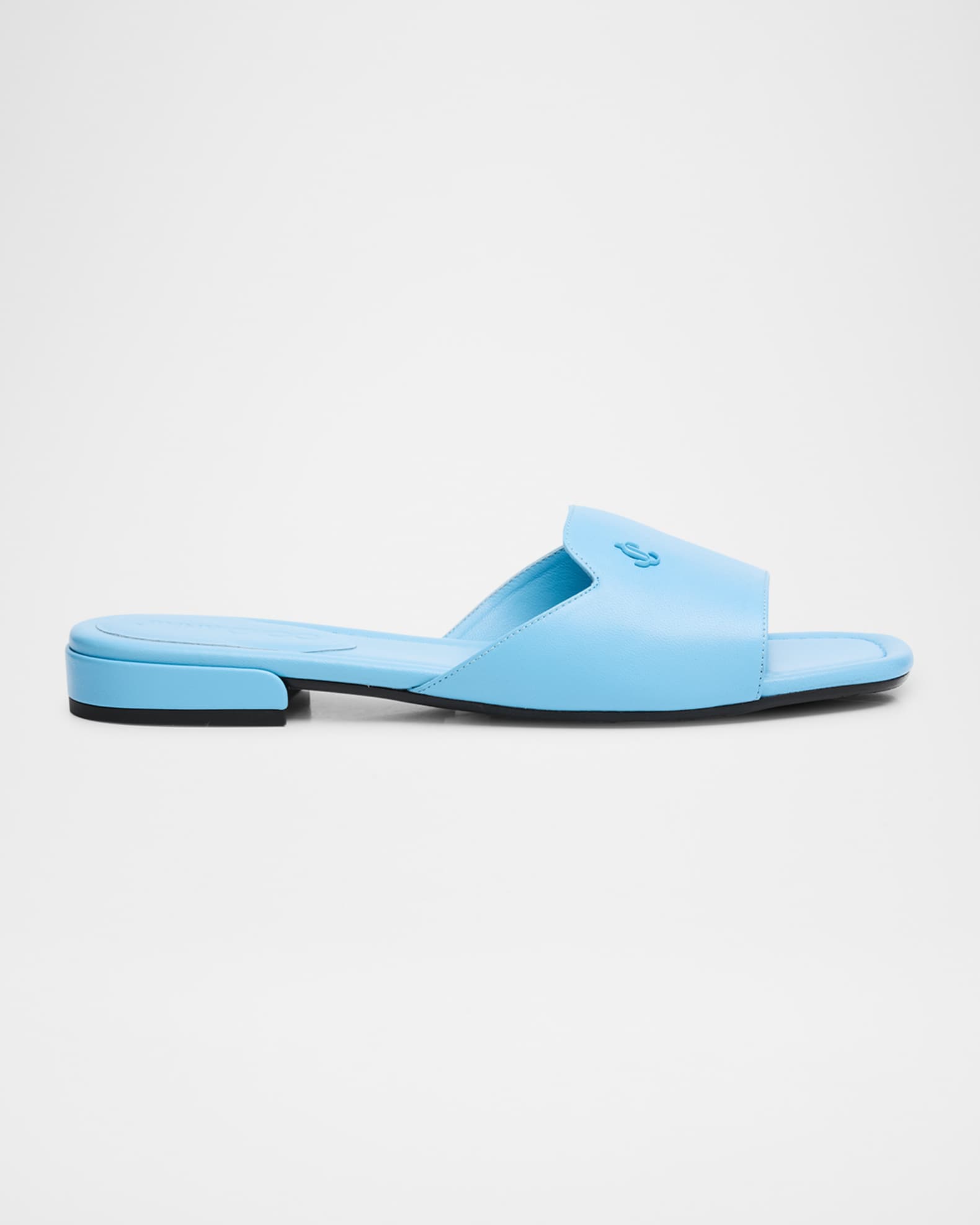 Jimmy Choo Dina Leather Flat Slide Style | Neiman Marcus