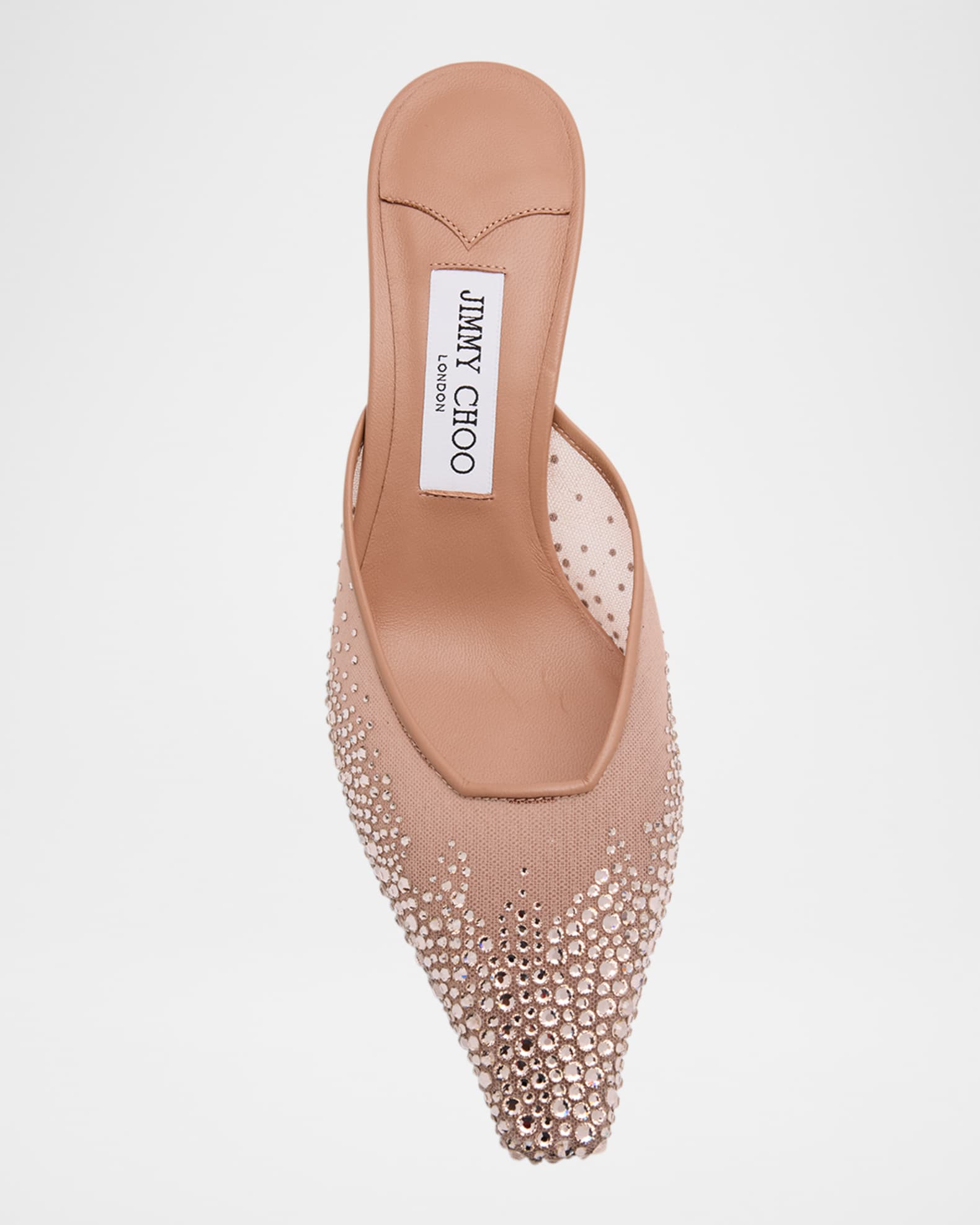 Jimmy Choo Vivi Crystal Mesh Mule Pumps | Neiman Marcus