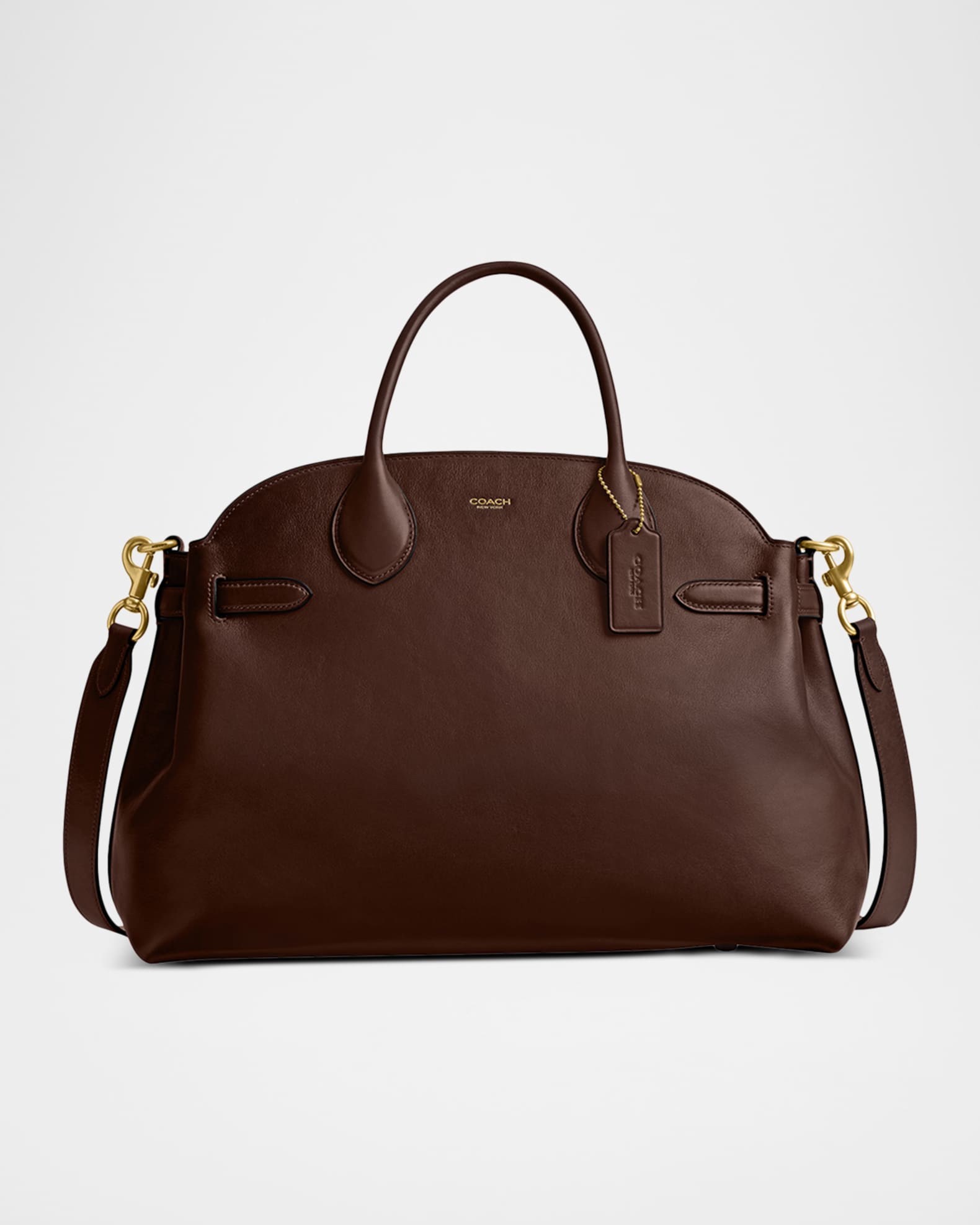 COACH empire 40 証明書あり Coach Empire 40 Carryall Leather Top-Handle Bag | Neiman Marcus