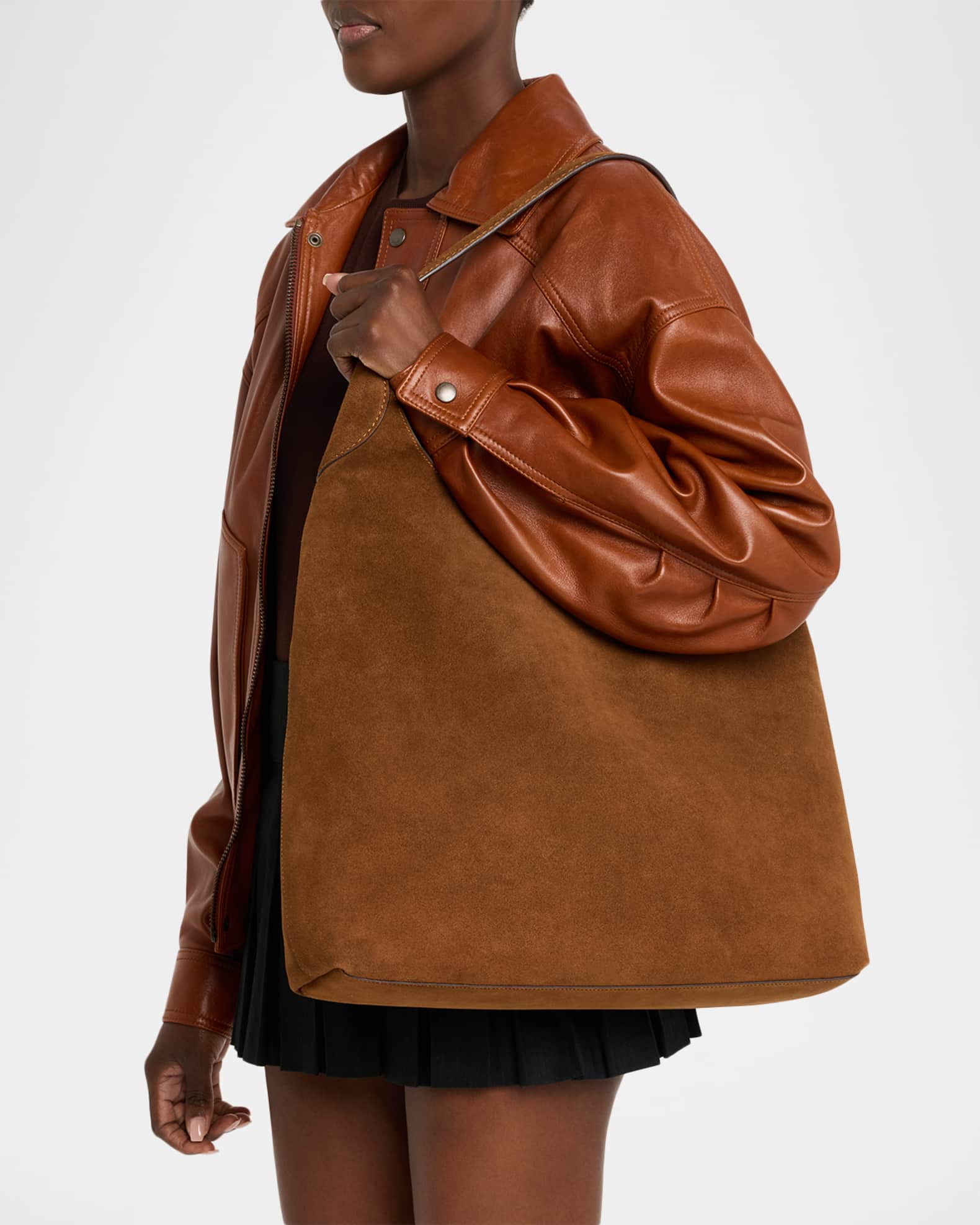 Coach Brooklyn 39 Suede Shoulder Bag | Neiman Marcus
