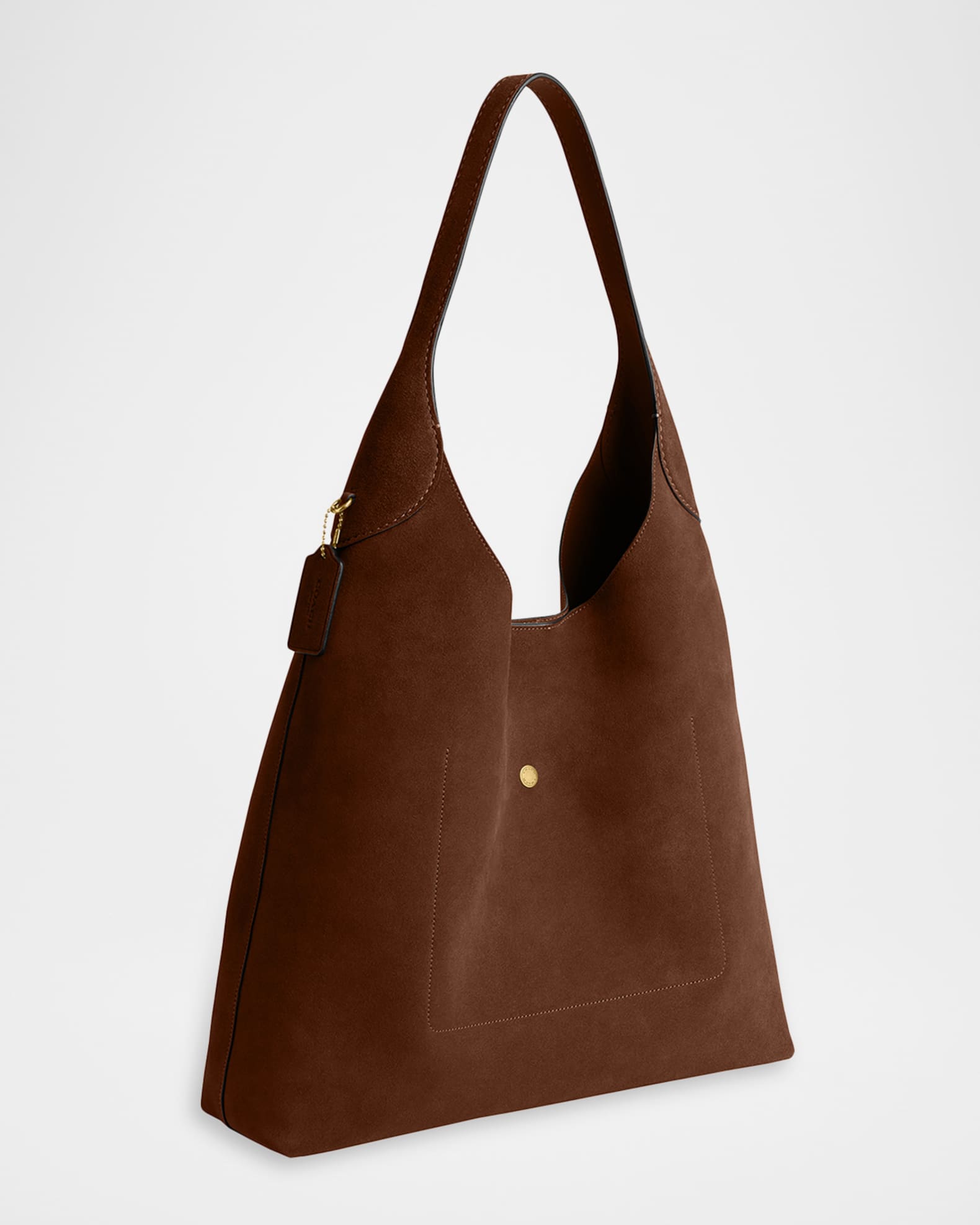 Coach Brooklyn 39 Suede Shoulder Bag | Neiman Marcus