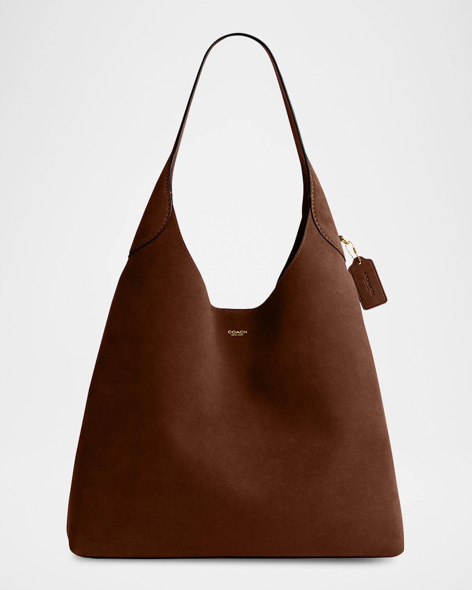 COACH Brooklyn 39 Suede Shoulder Bag | Neiman Marcus