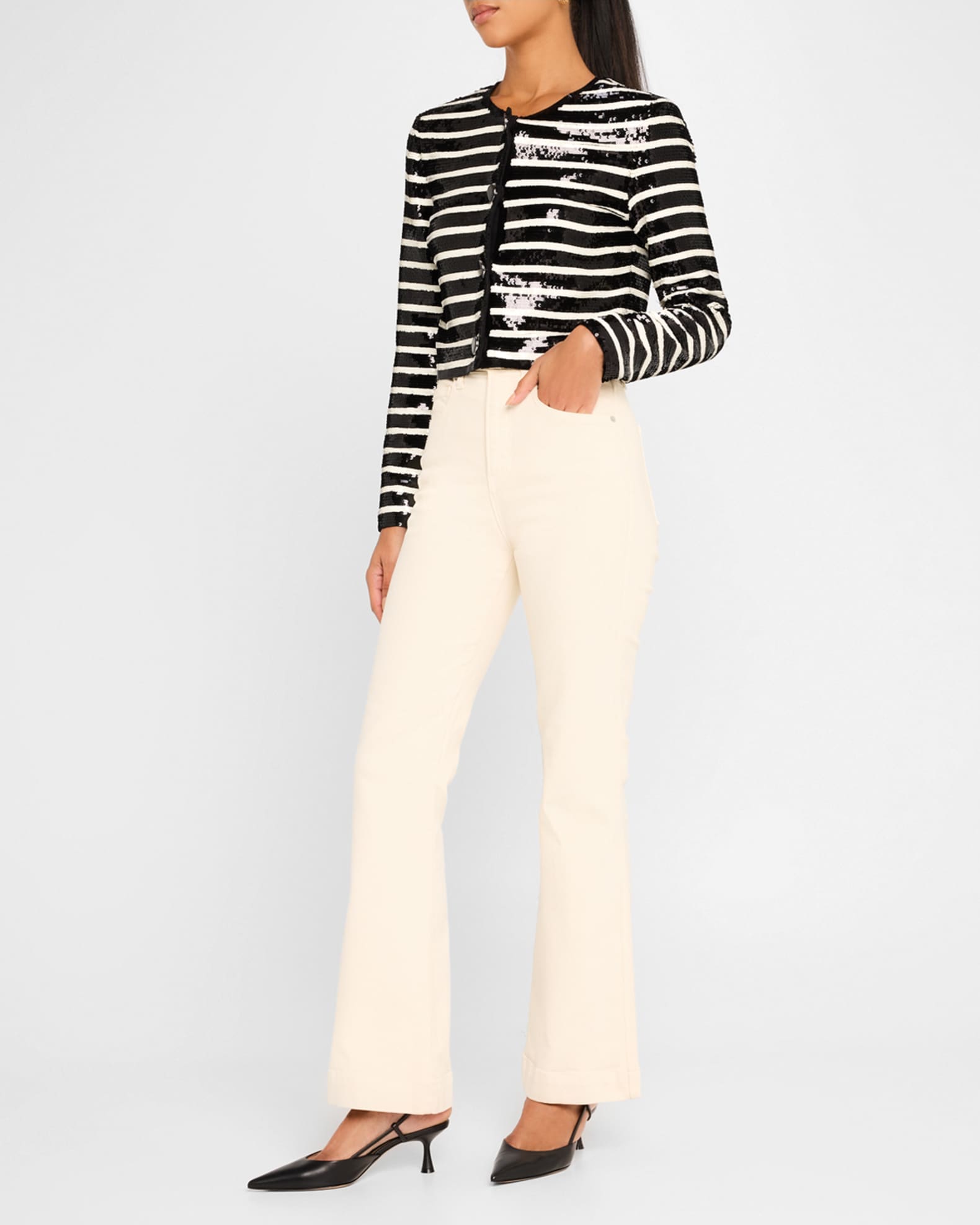 Mickey Sequined Stripe Jacket 1