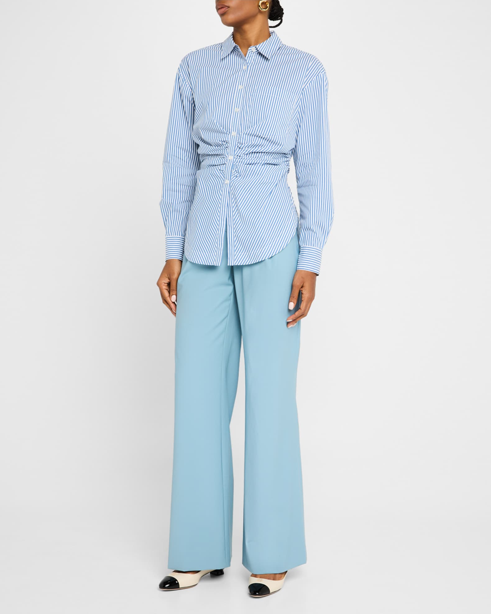 Bosco Striped Button-Front Shirt 1