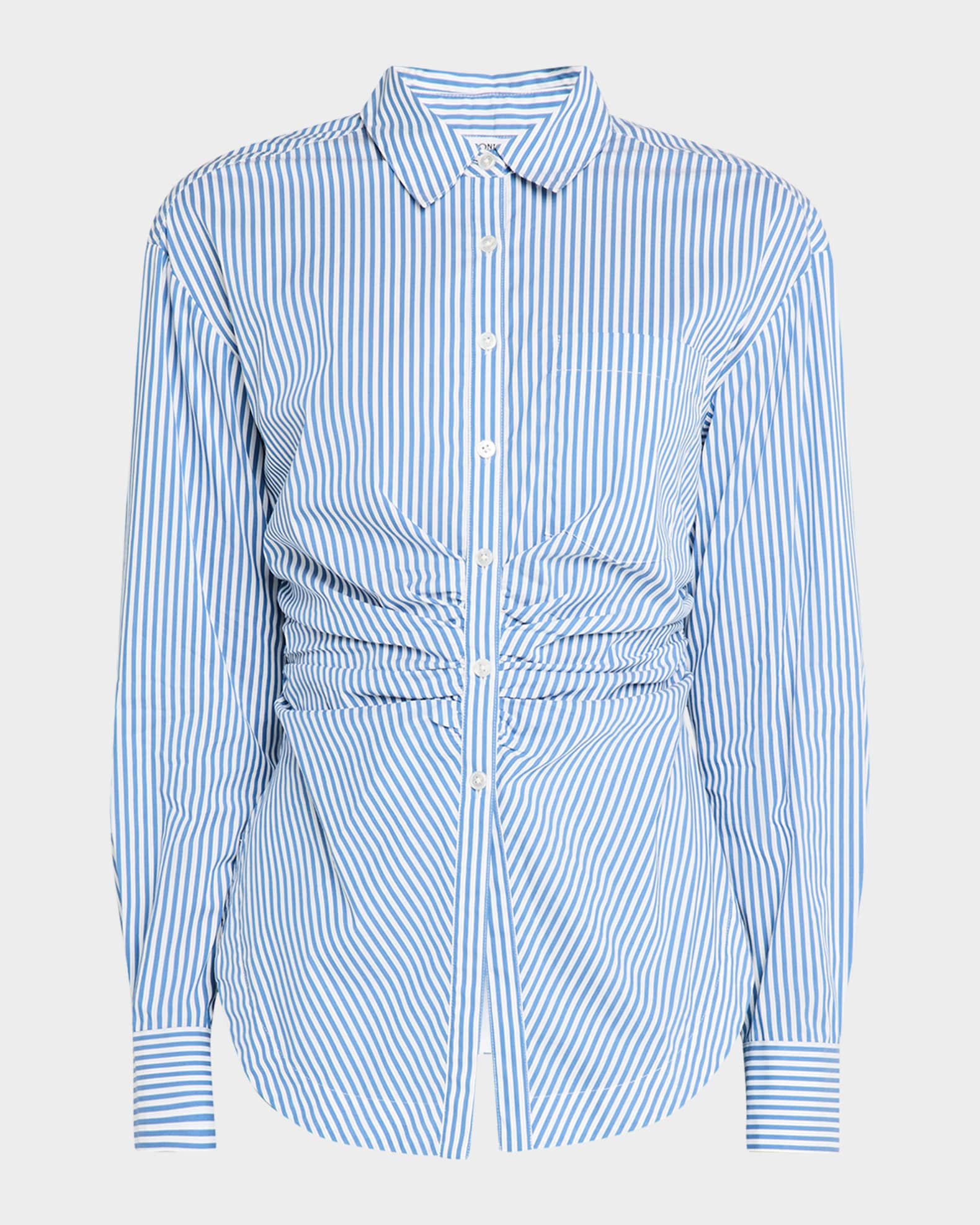 Bosco Striped Button-Front Shirt 0