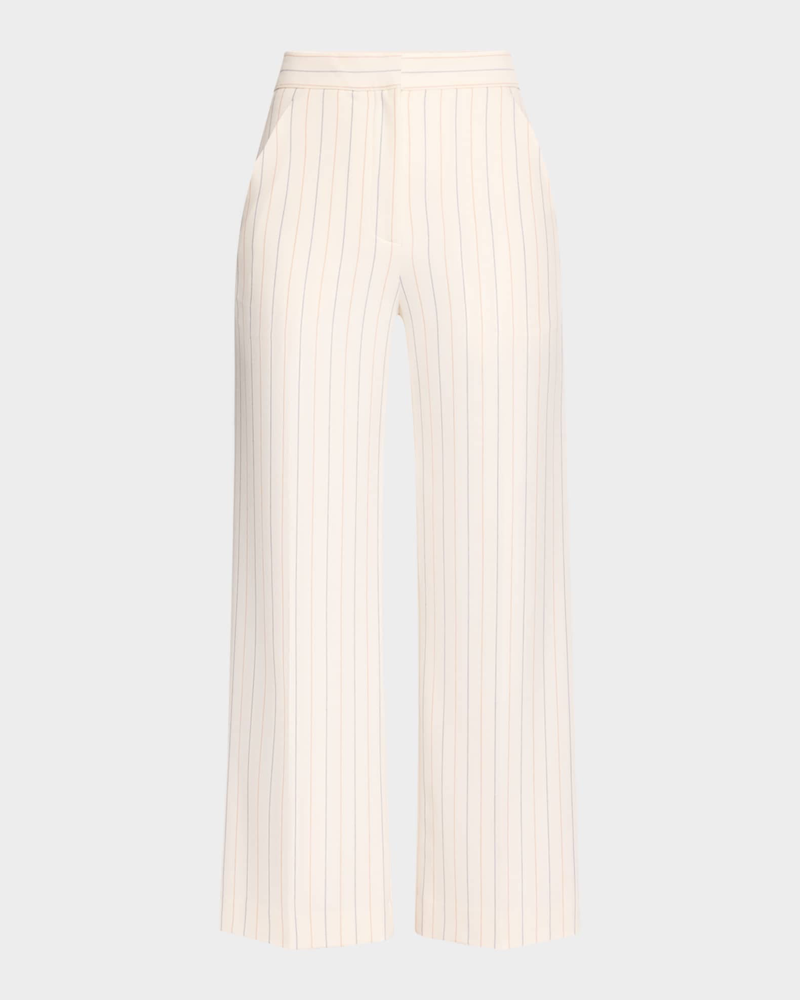 Brixton Pinstripe Wide-Leg Pants 0
