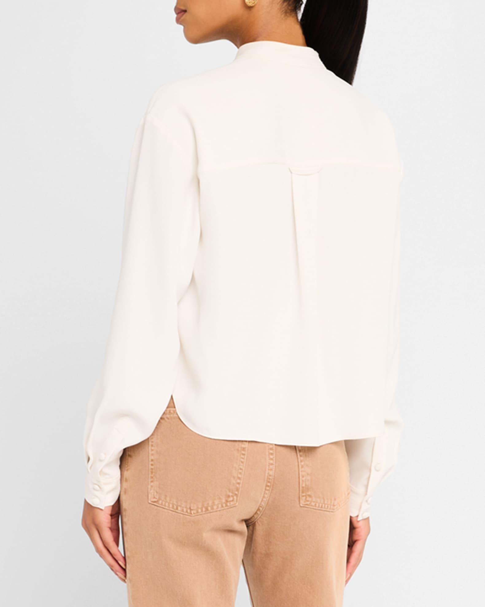 Dean Collared V-Neck Top