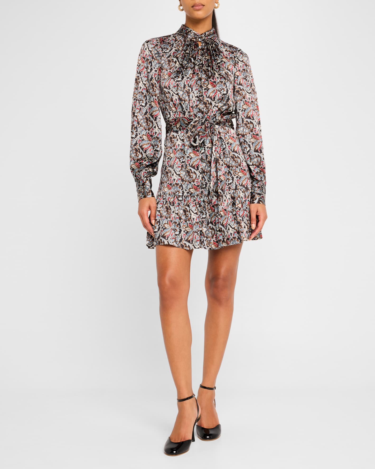 Zoella Paisley Silk Mini Dress 1