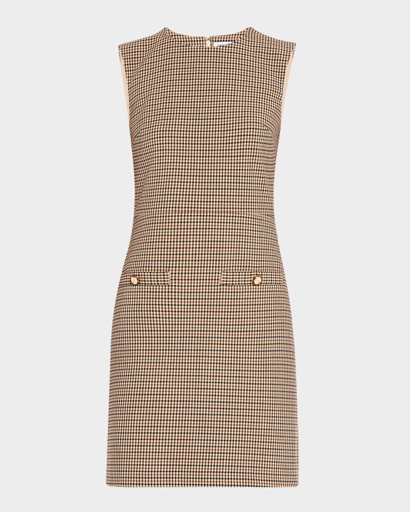 Yumi Sleeveless Houndstooth Mini Dress 0