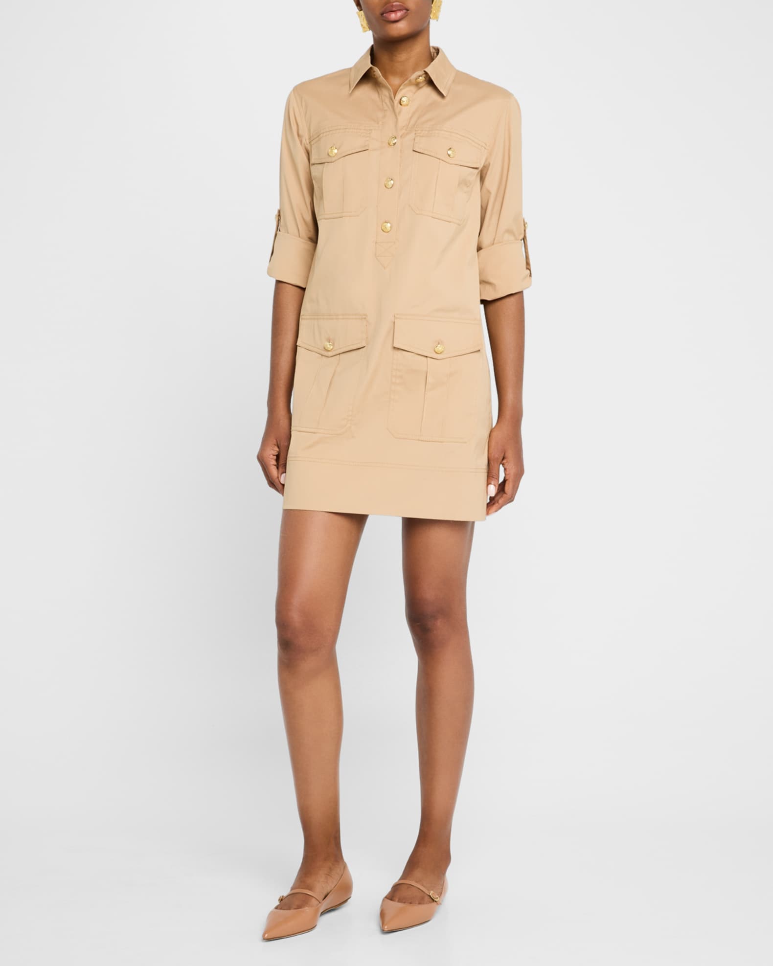 Saude Long-Sleeve Shirtdress 1