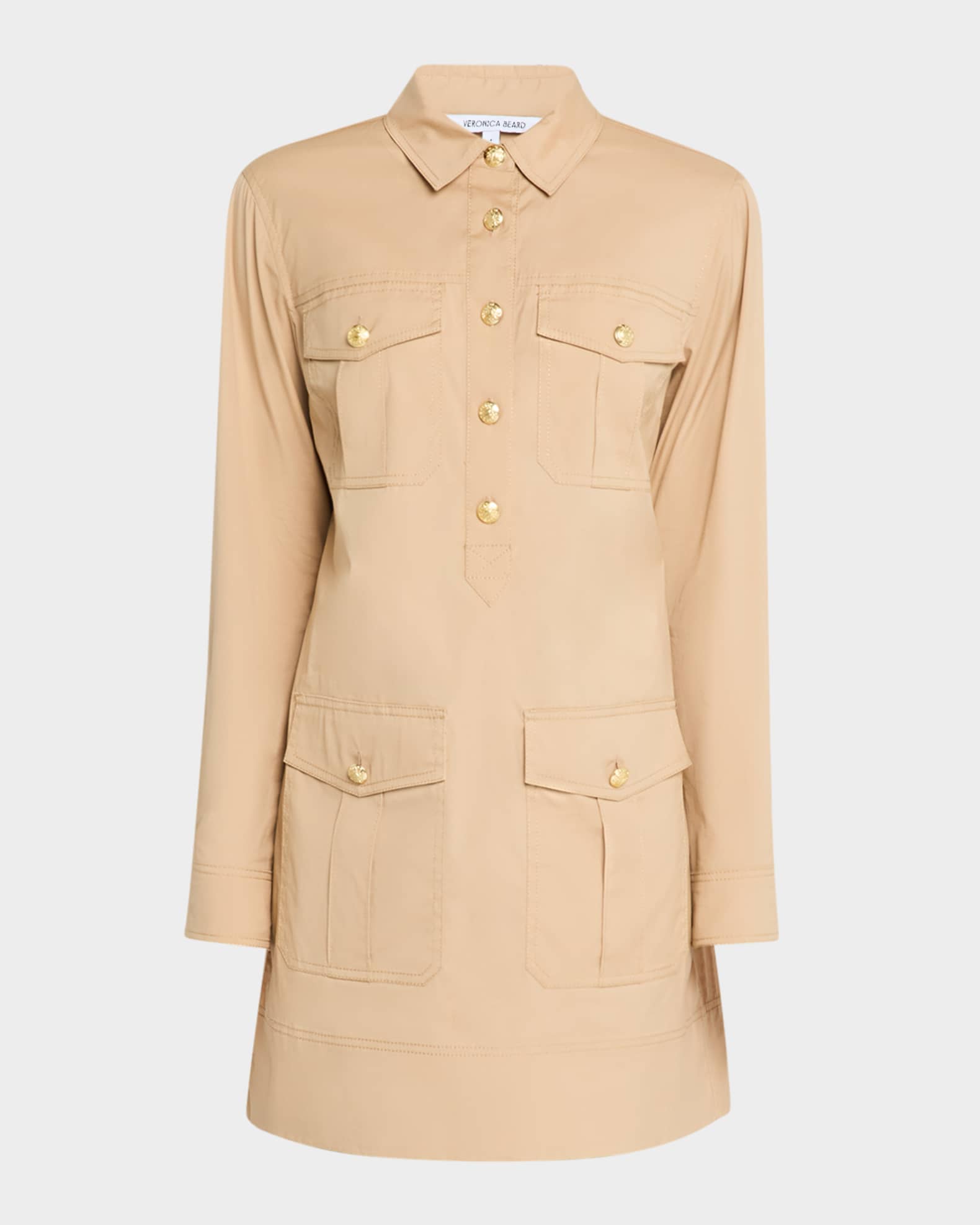 Saude Long-Sleeve Shirtdress 0