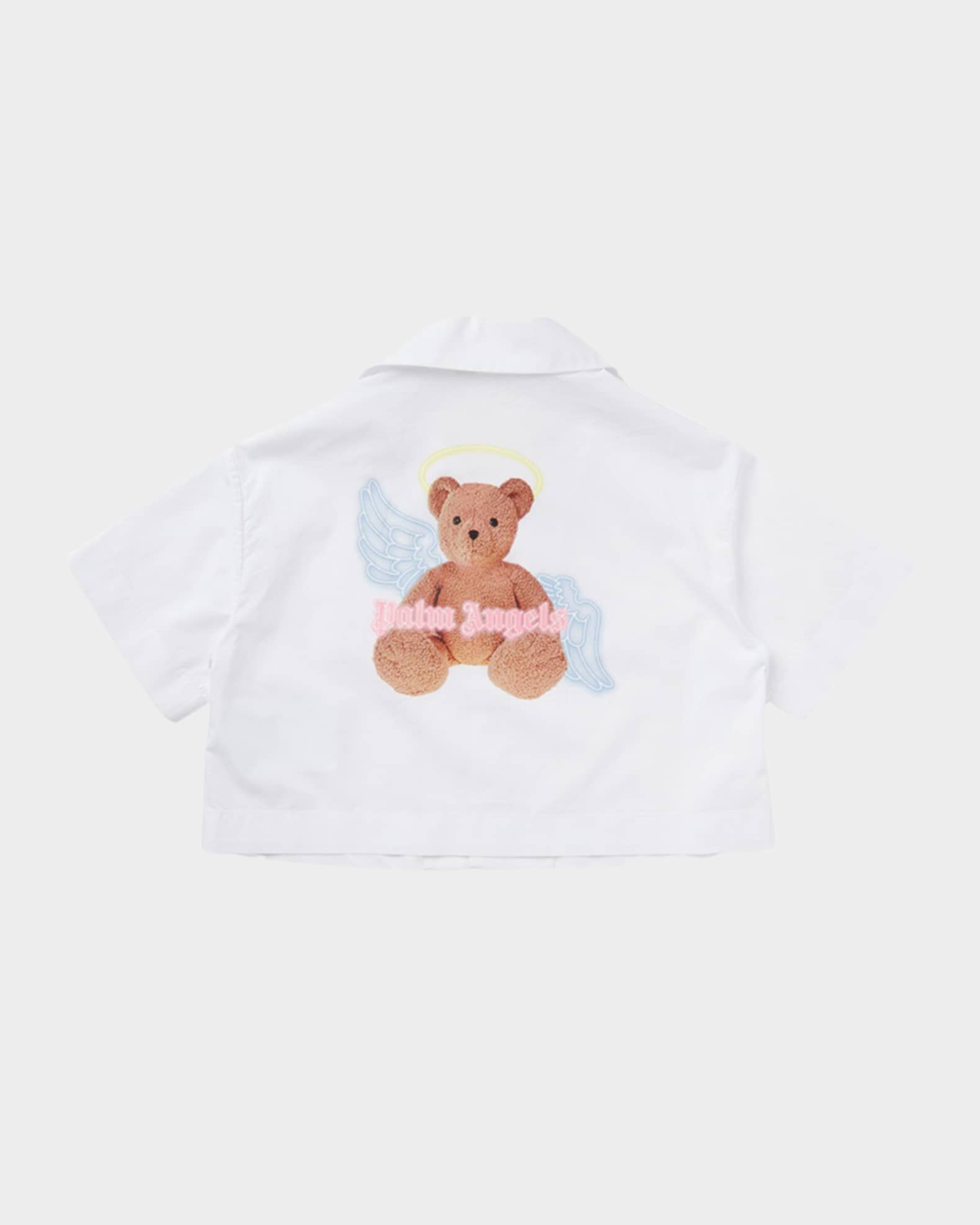 Girl's Cropped Silicone Logo-Patch Shirt 1