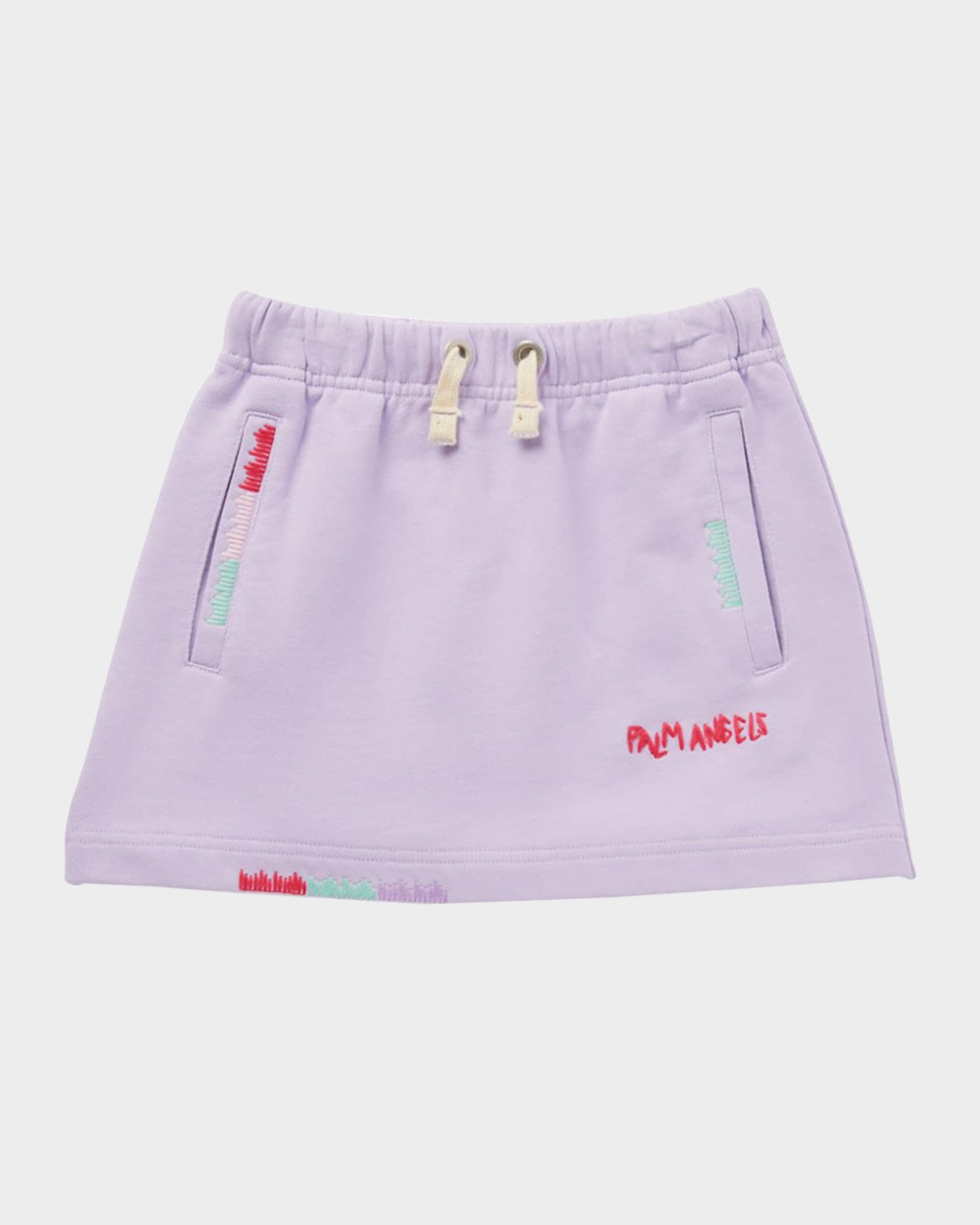 Girl's Logo-Embroidered Sweat Skirt 0