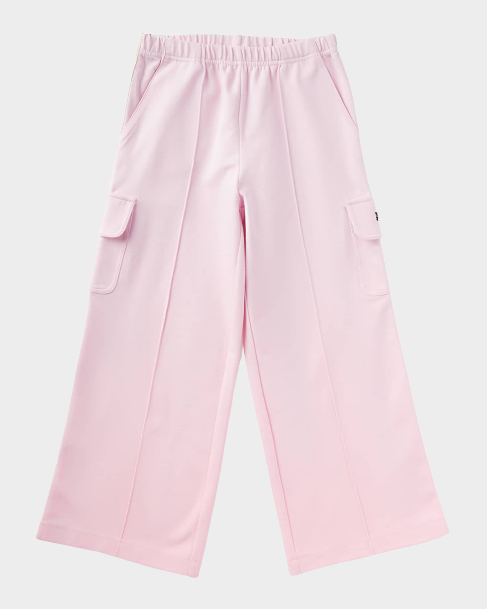 Girl's Wide Leg Track Cargos 1