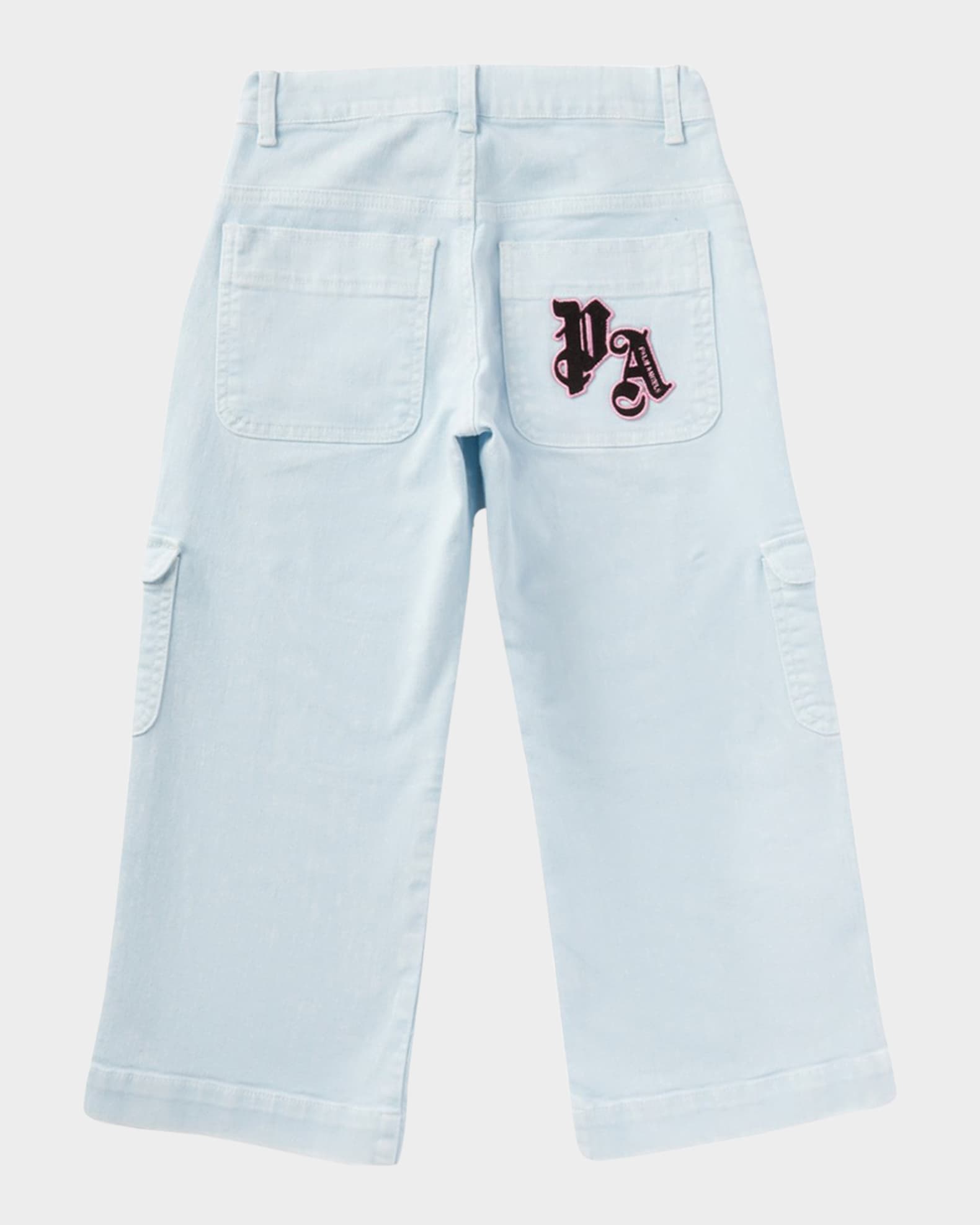 Girl's Cargo Pants W/ Logo Patch 1