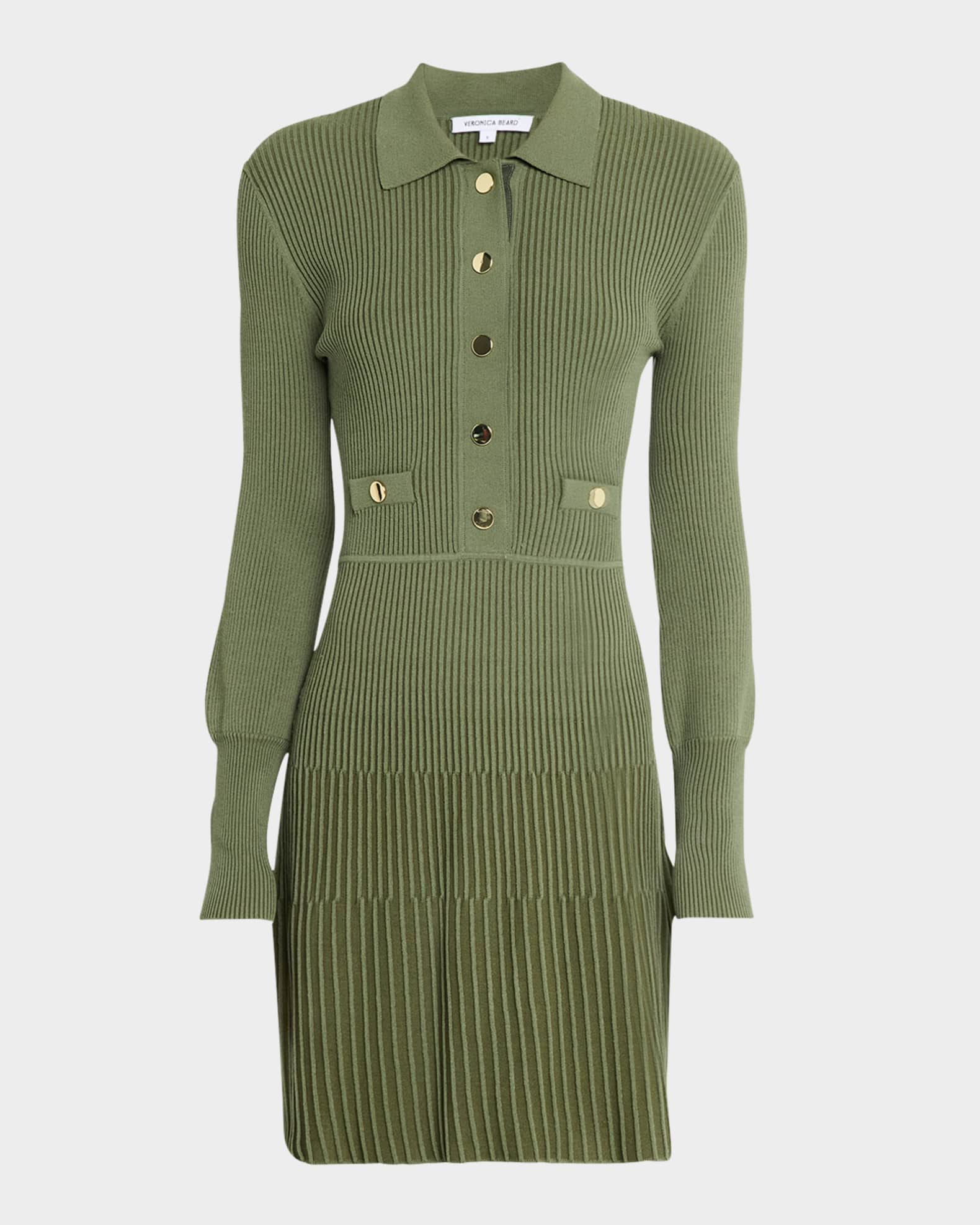 Lauper Long-Sleeve Ribbed Mini Dress 0