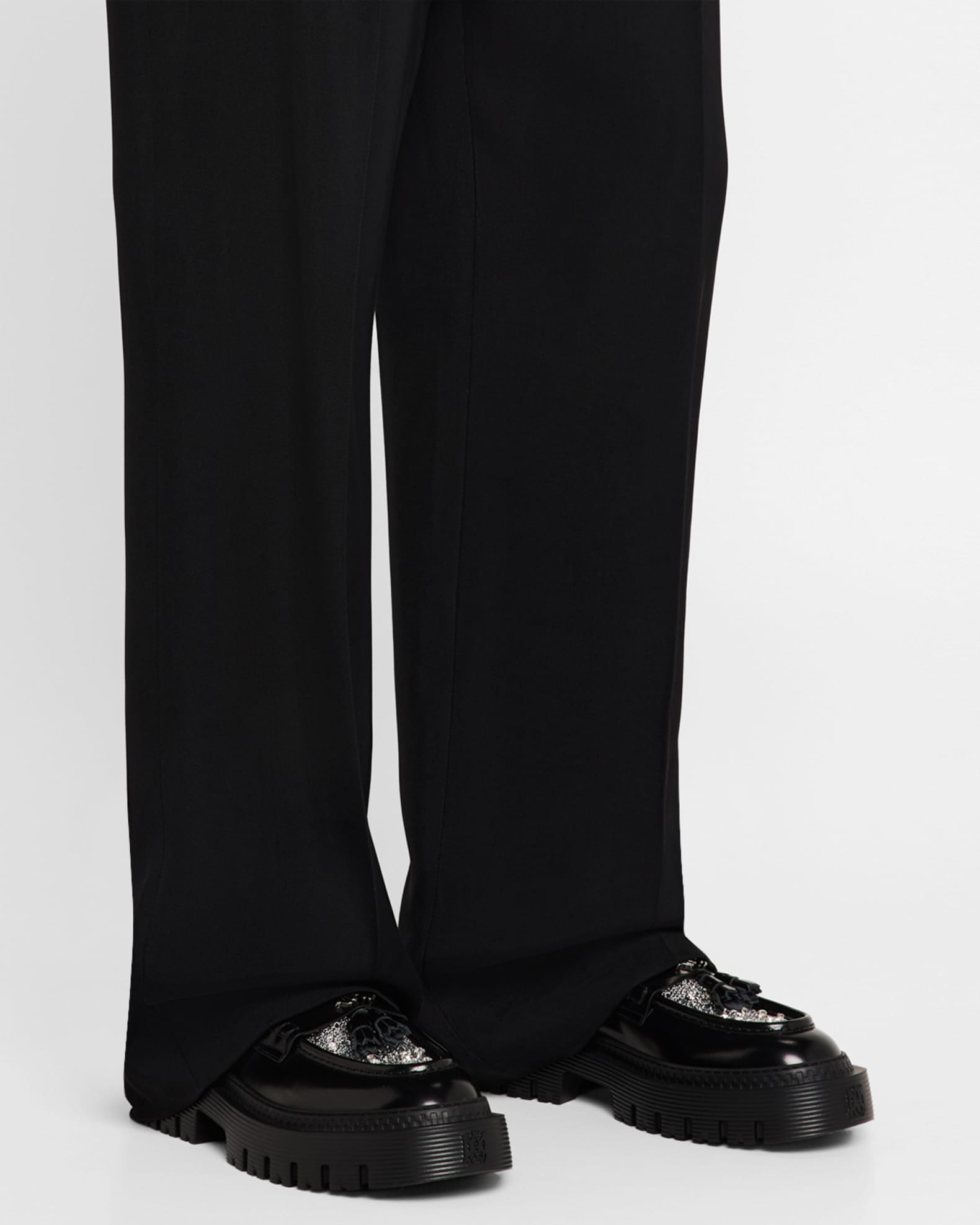 Men's MA Crystal Jumbo Tassel Loafers 1