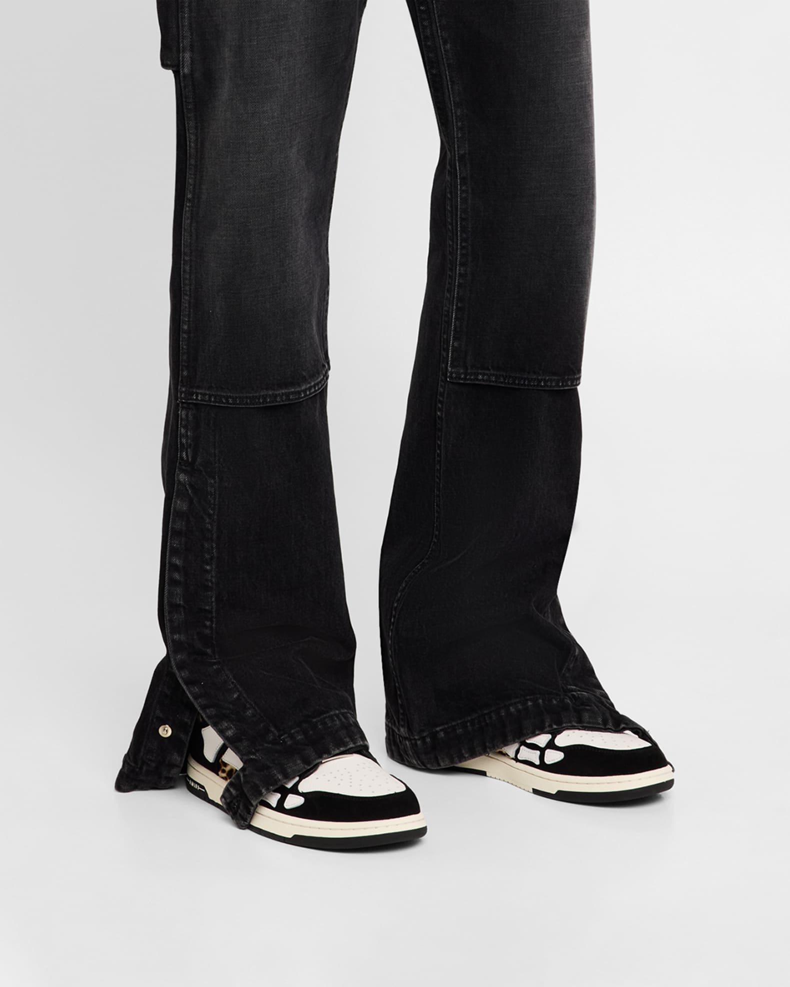 Amiri Men's Leopard Skel Low-Top Sneakers | Neiman Marcus