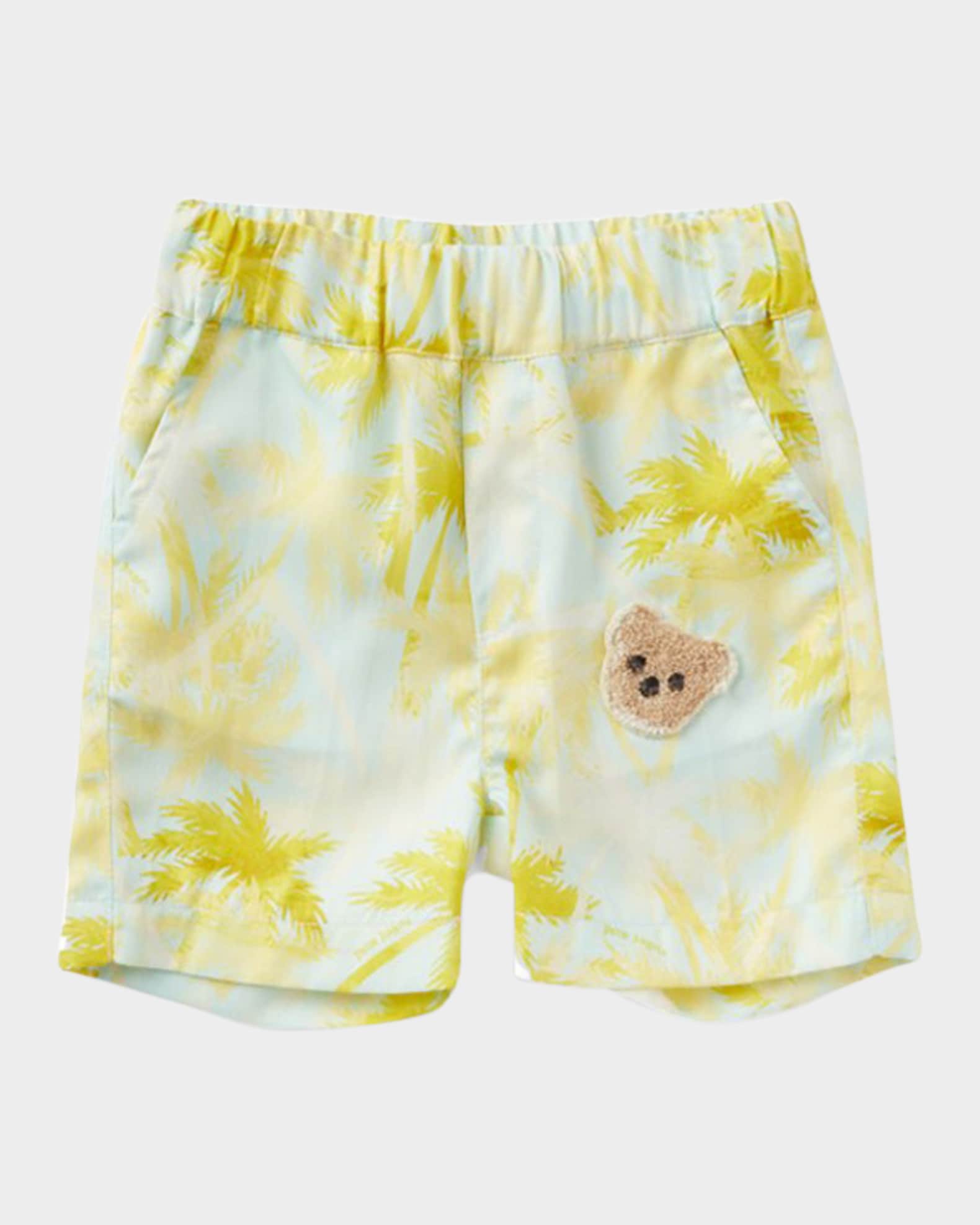 Boy's Printed Shorts W/ Teddy Applique, Size 3M-3 0