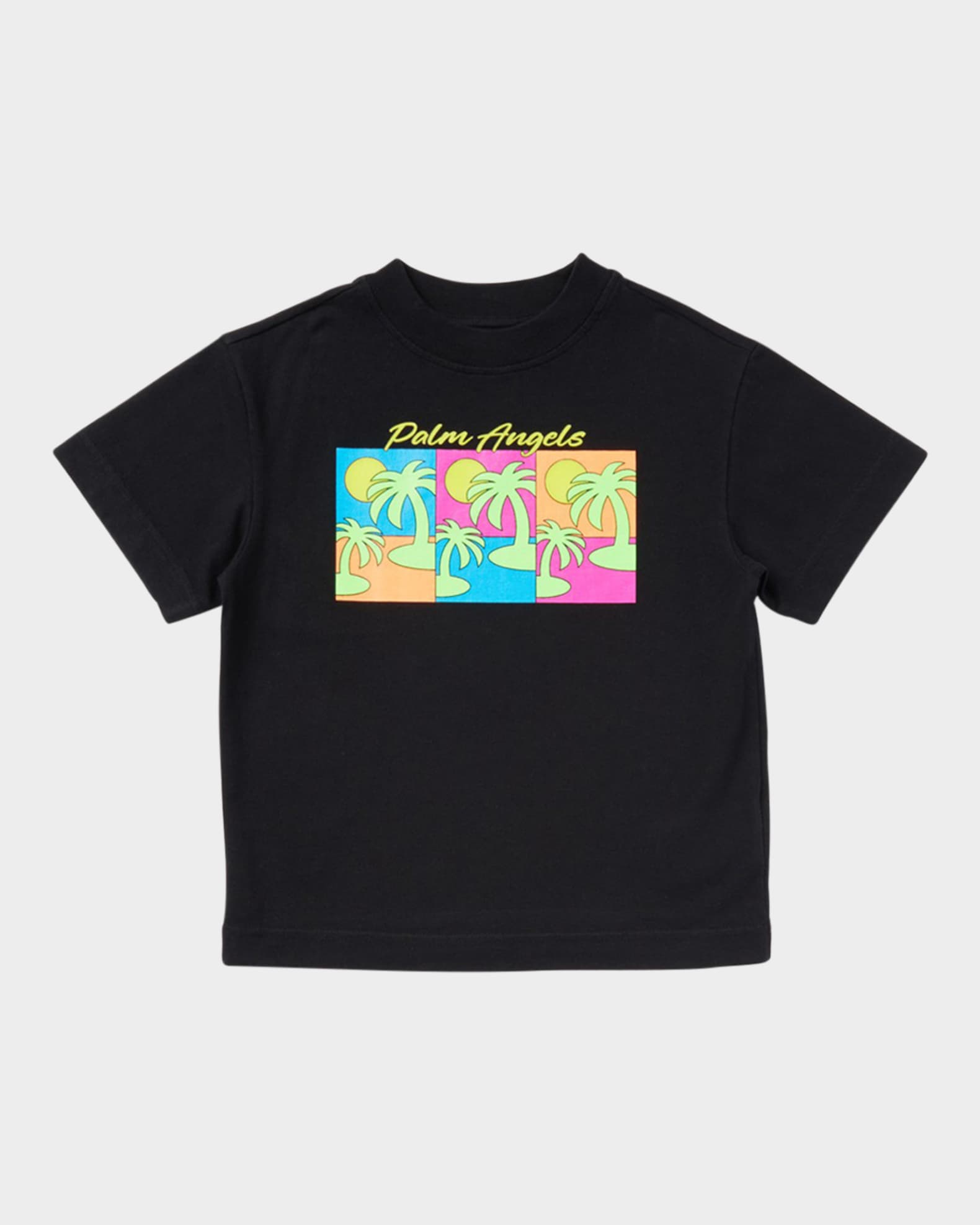 Palm Angels Boy's Triple Palm-Tree Graphic T-Shirt, Size 4