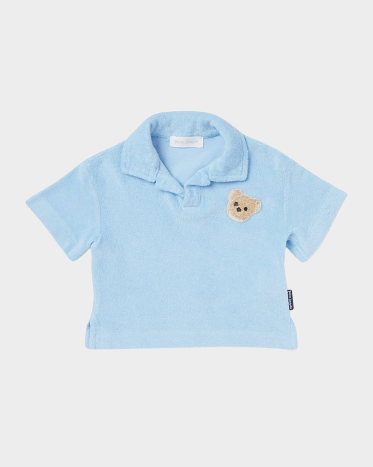 Boy's Polo Shirt W/ Bear Applique, Size 3M-3 0