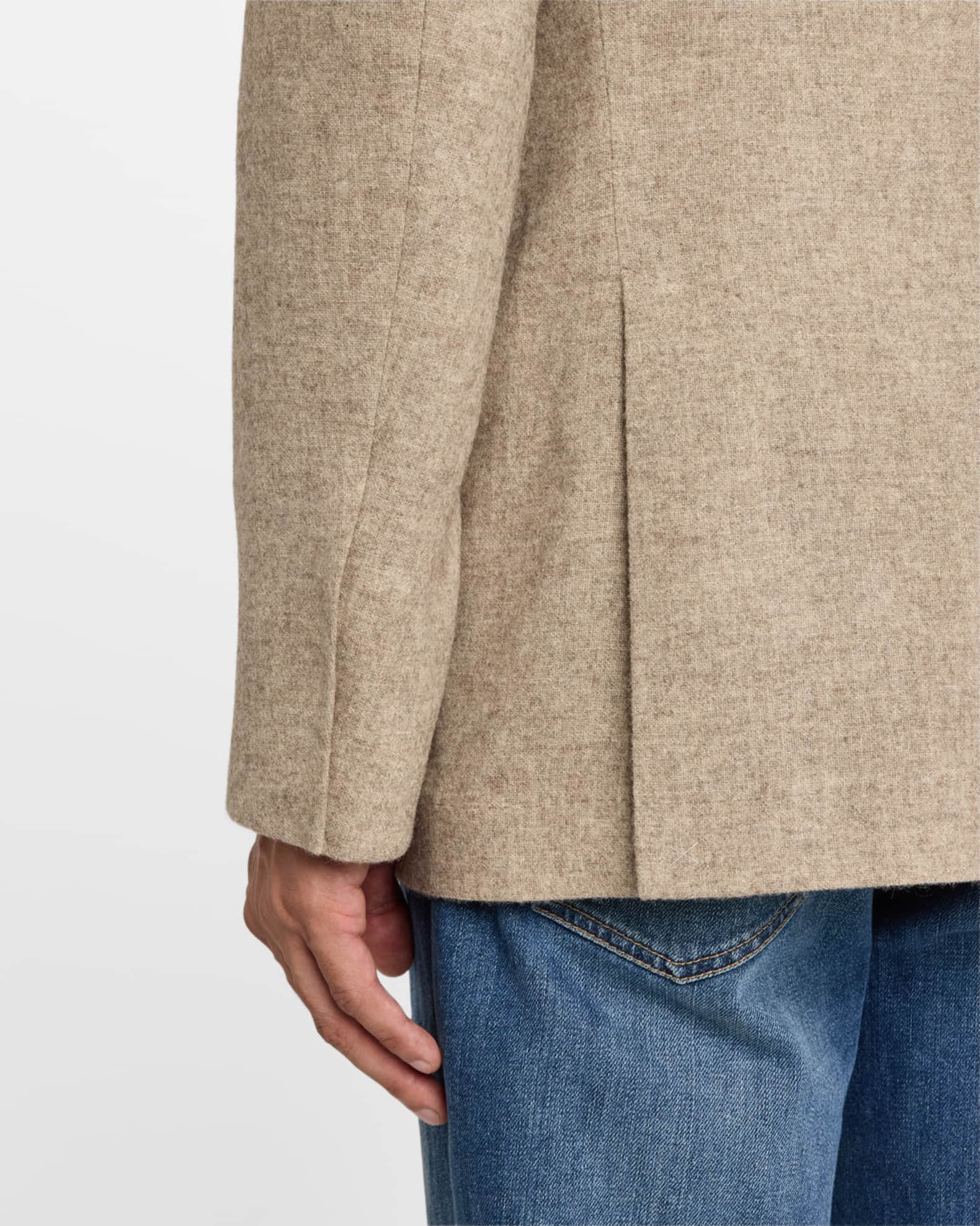 CLASS(クラス) PLAIN WEAVE YAK WOOL JACKET M The Yak Wool Polo Sweater in Mustang Brown – Frank And Oak USA