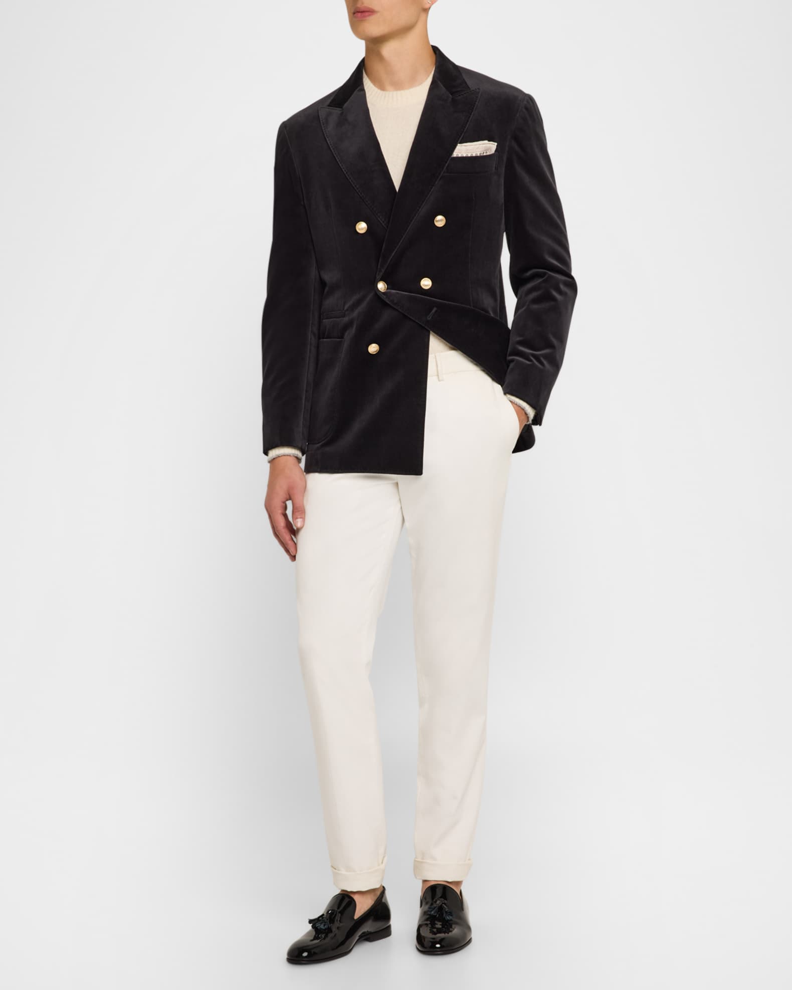 ジャケット BRUNELLO CUCINELLI Double-breasted jacket with necklace Brunello Cucinelli Brunello Cucinelli Double-Breasted Jacket