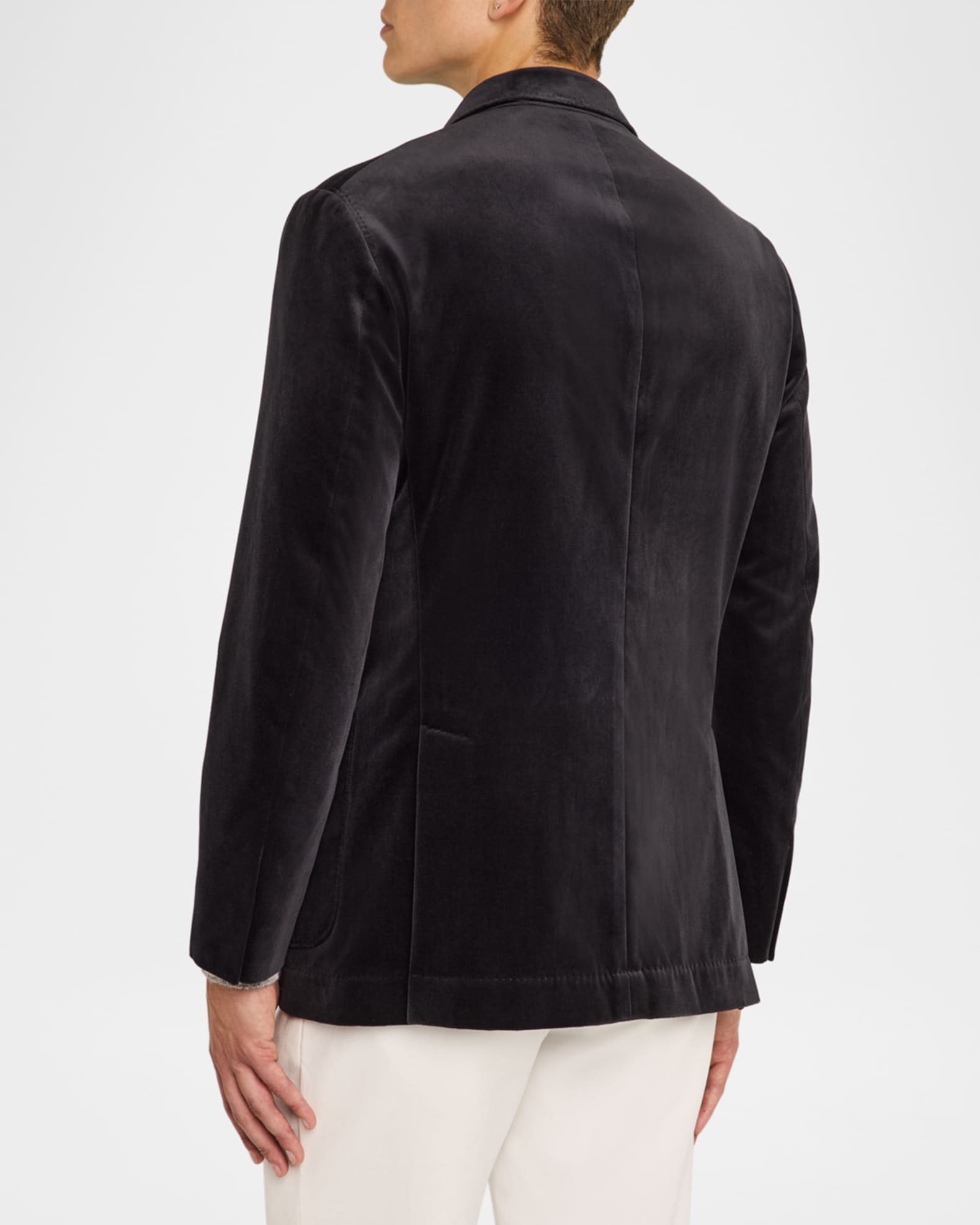 ブルネロクチネリ Brunello Cucinelli Double Breasted Jacket Brunello Cucinelli Men's Velvet Double-Breasted Dinner