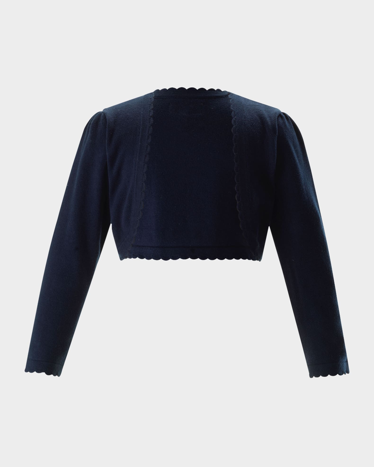 Girl's Scalloped Trim Bolero, Size 2-10 0
