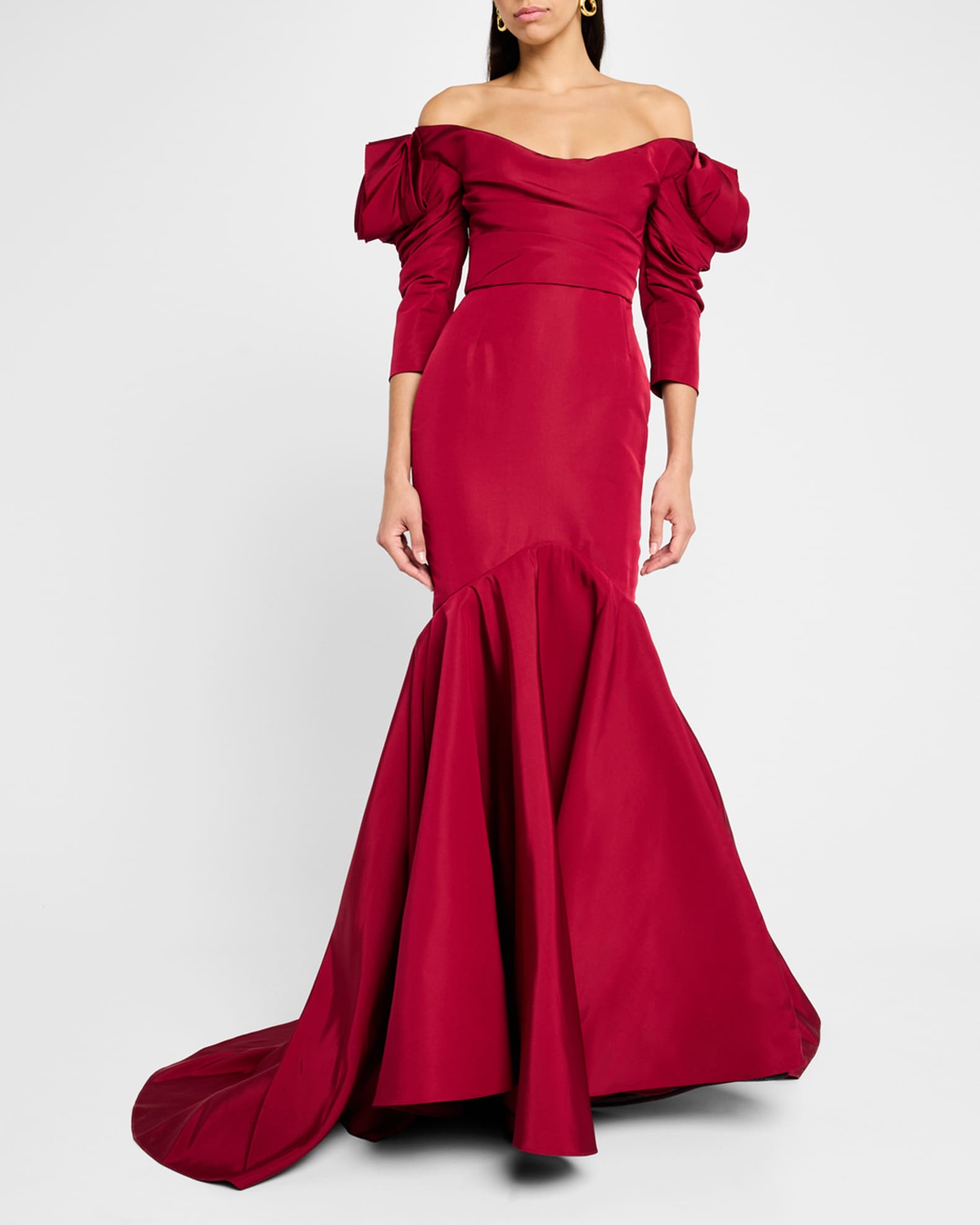 Silk fishtail dress hotsell