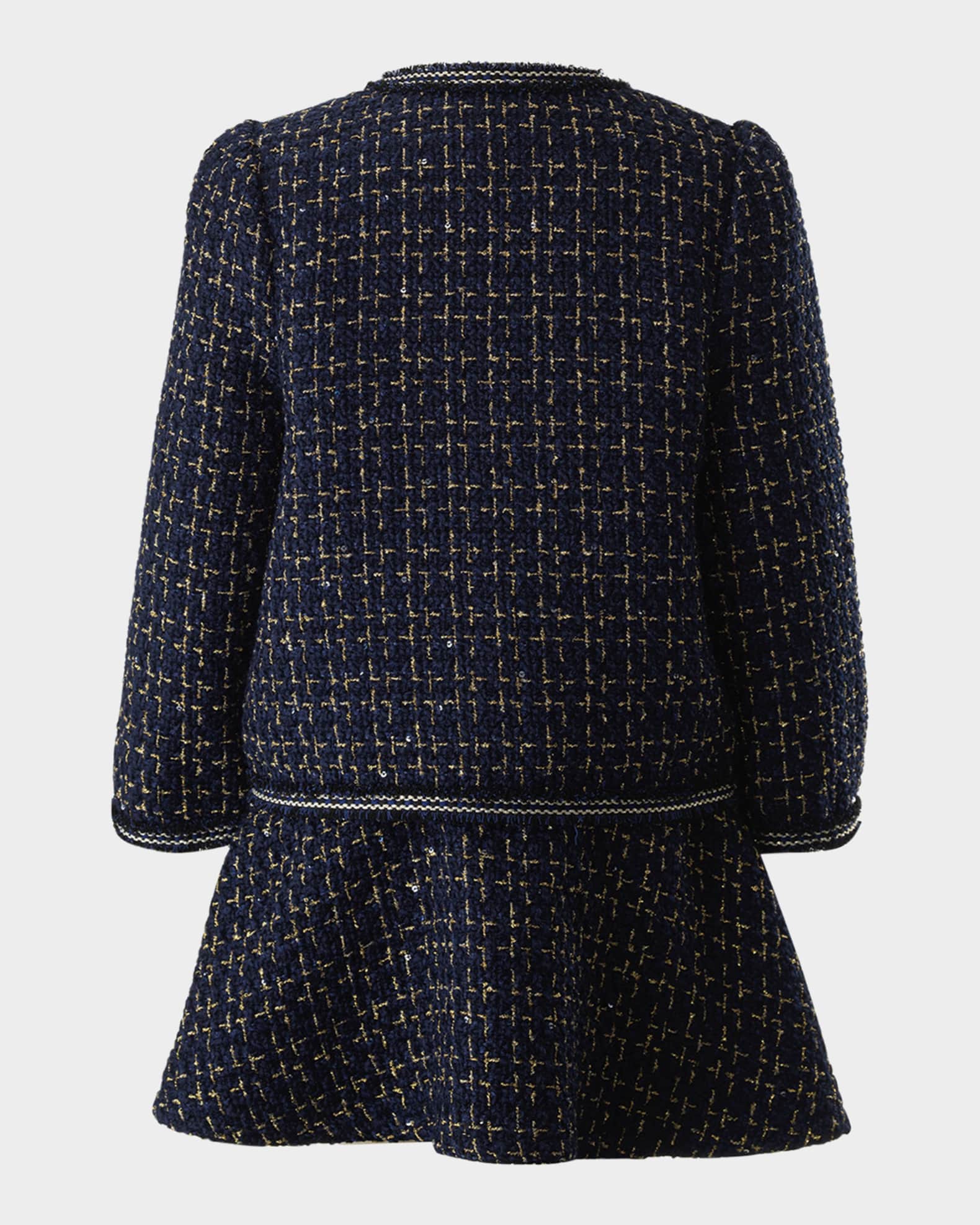 Girl's Tweed Jacket & Skirt Set, Size 2-14 1
