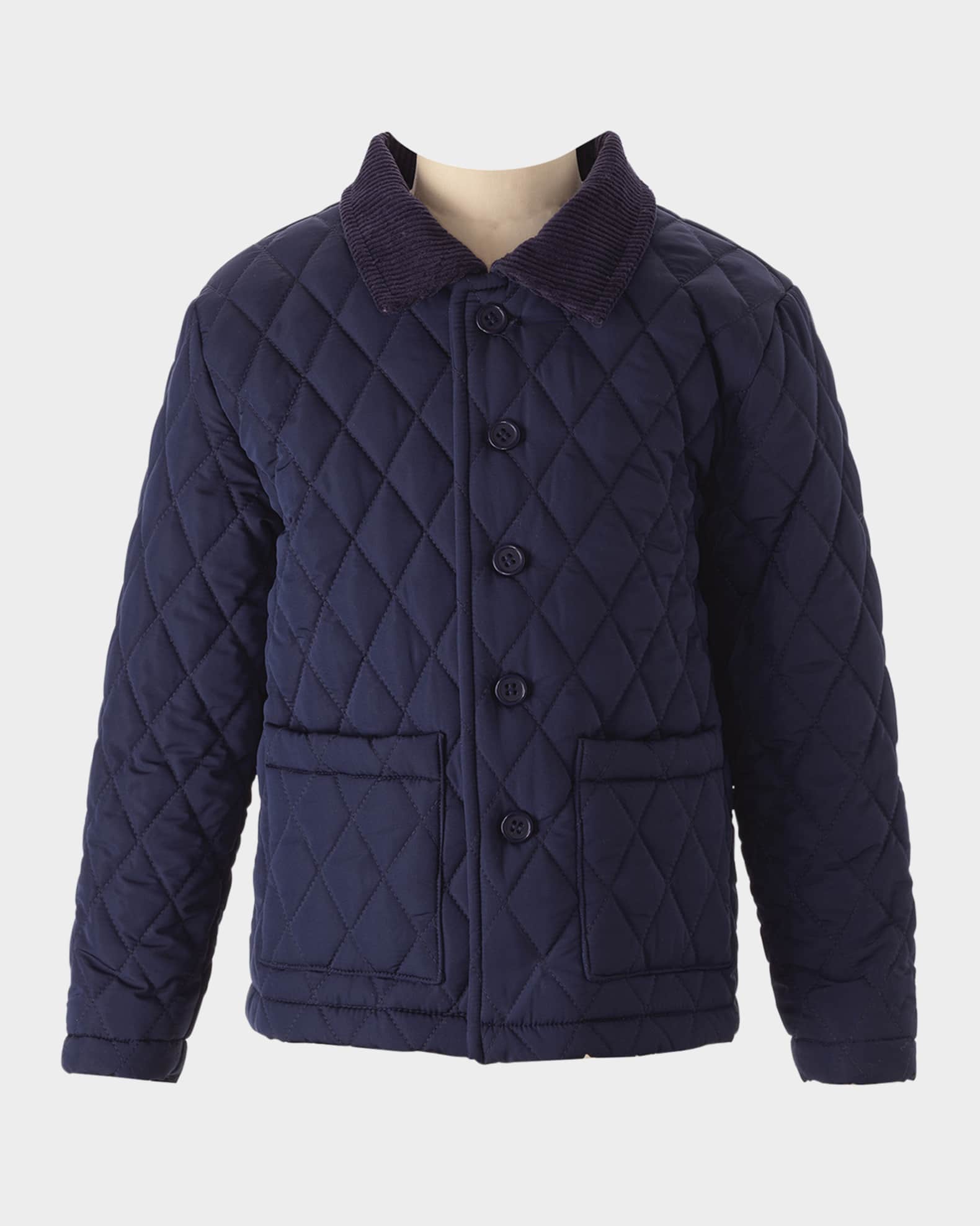 Boys quilted jacket clearance
