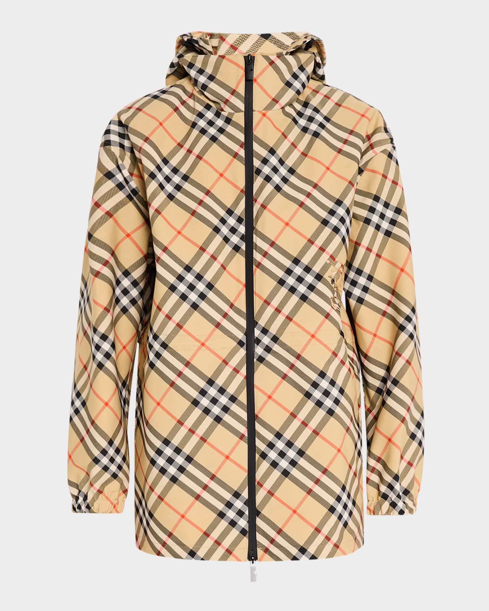 Burberry women's jacket with hood best sale