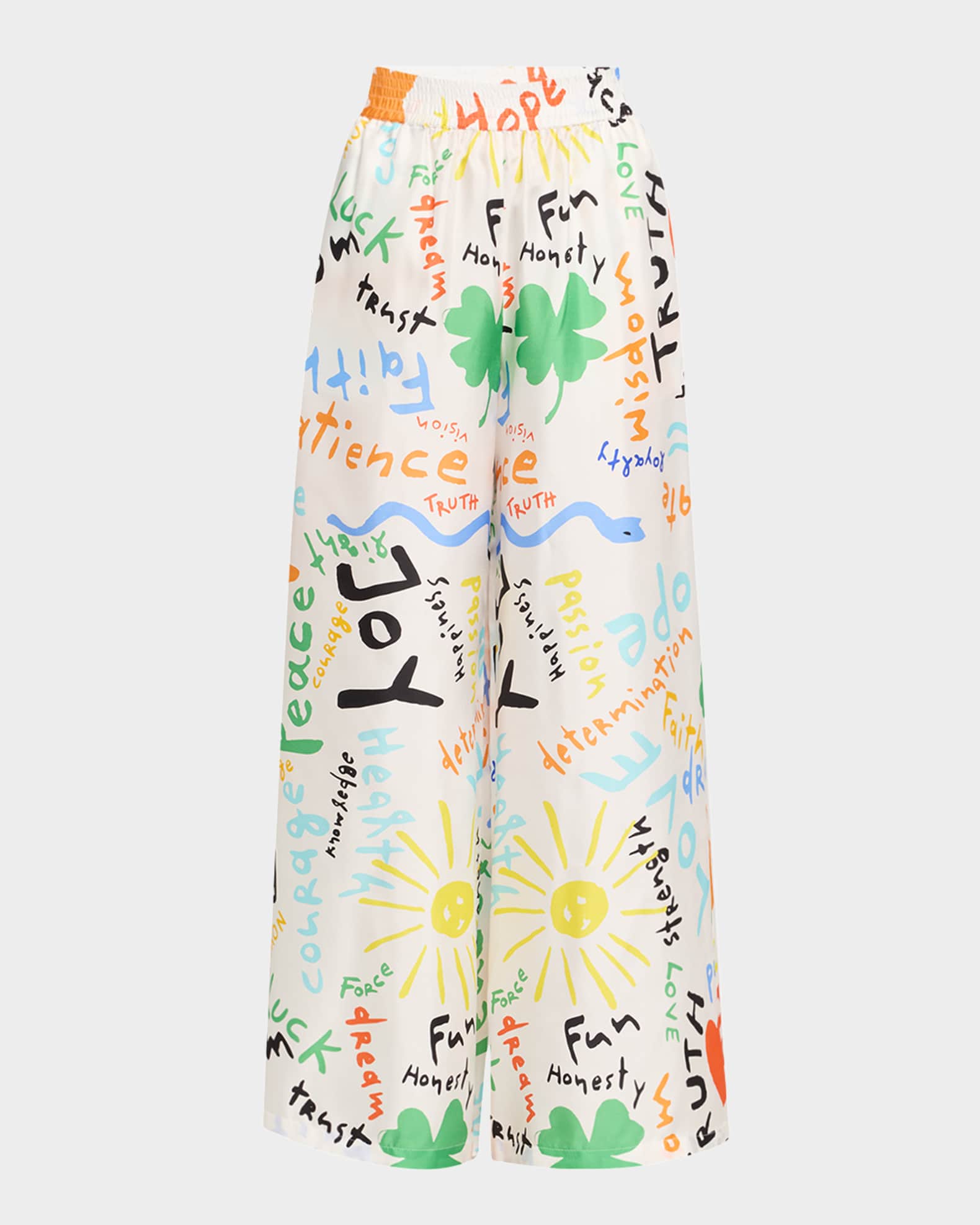 Kakanias Printed Fyori Silk Pants 0