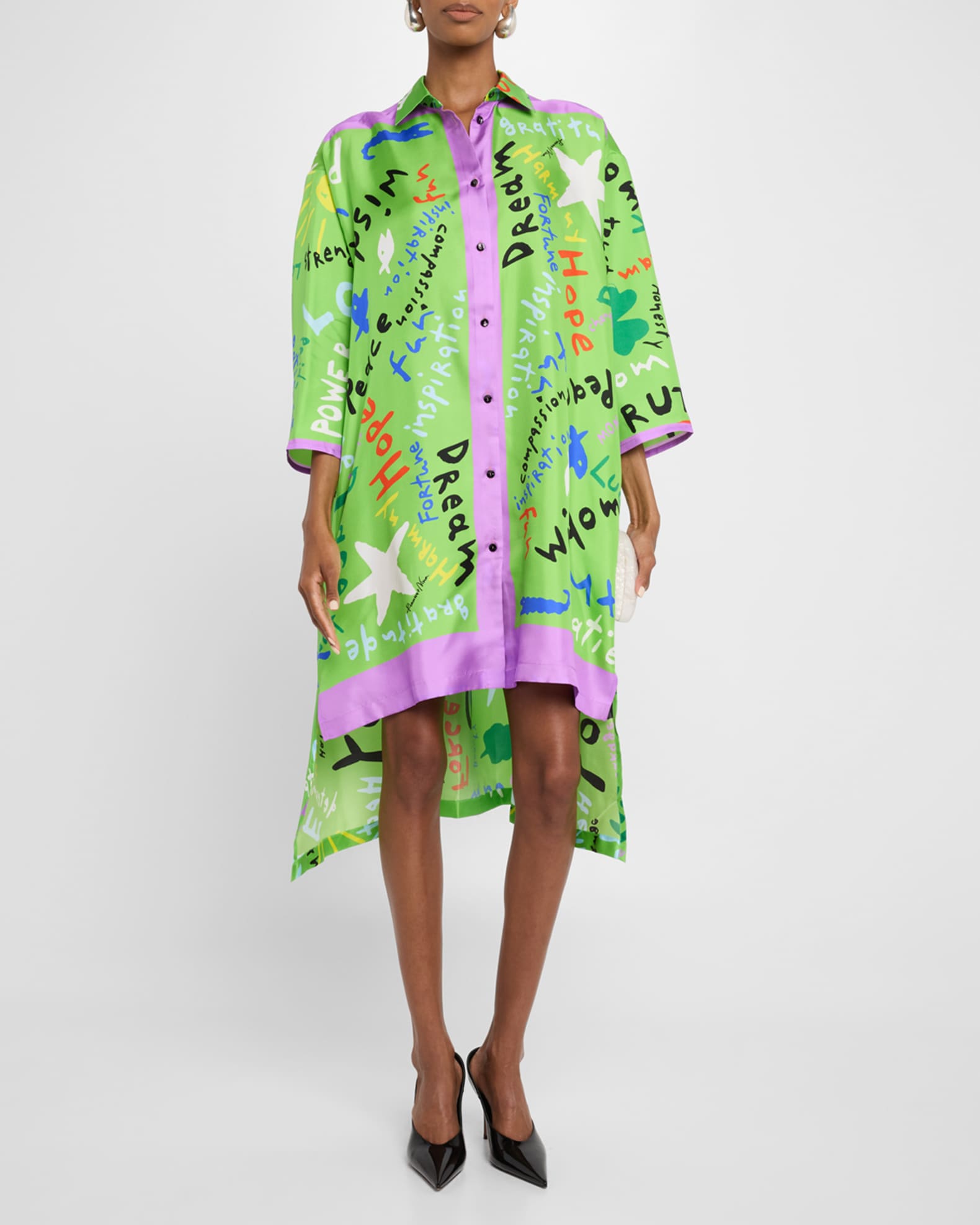 Kakanias Silk Blouse Maxi Dress 1