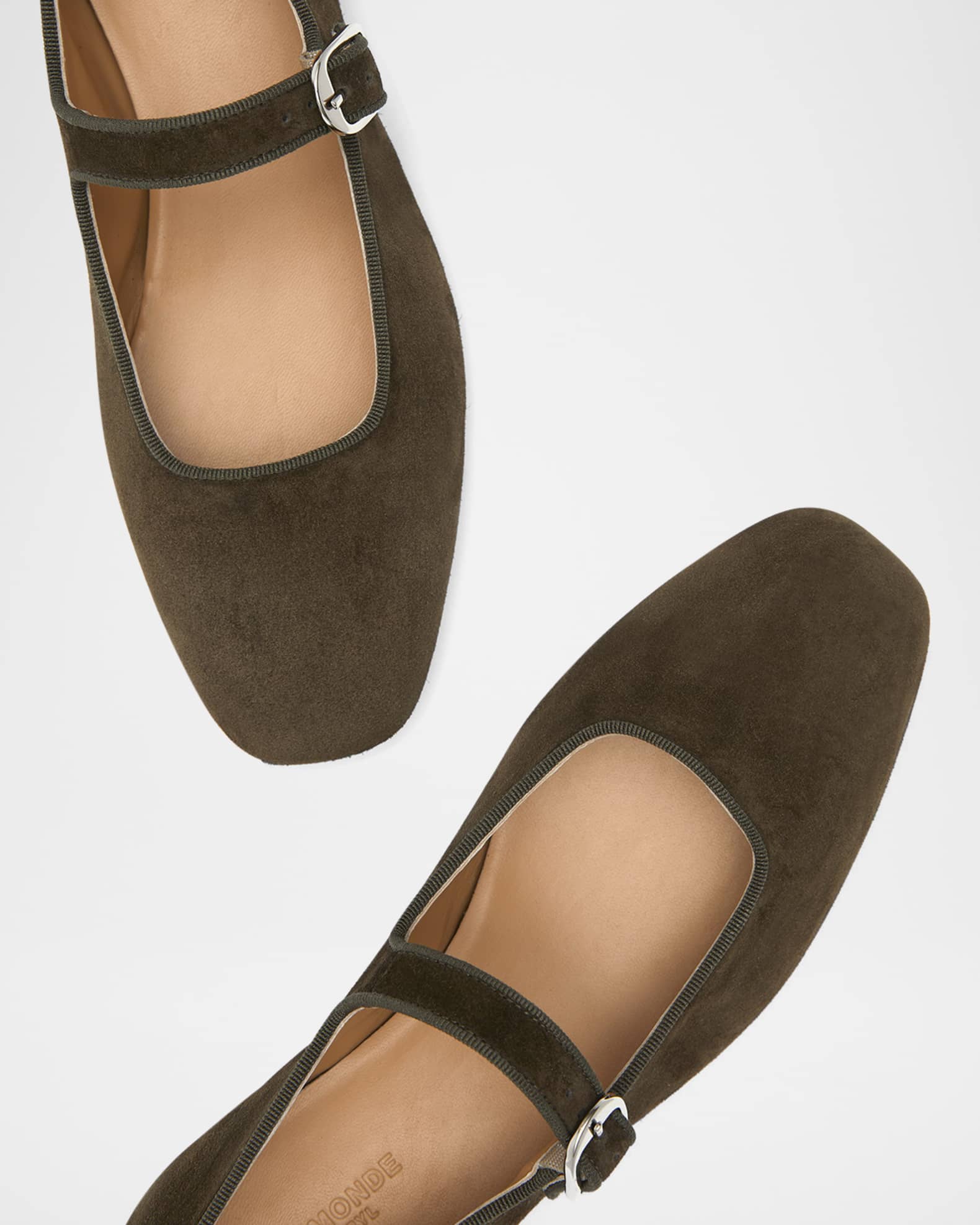 Velvet Mary Jane Ballerina Flats